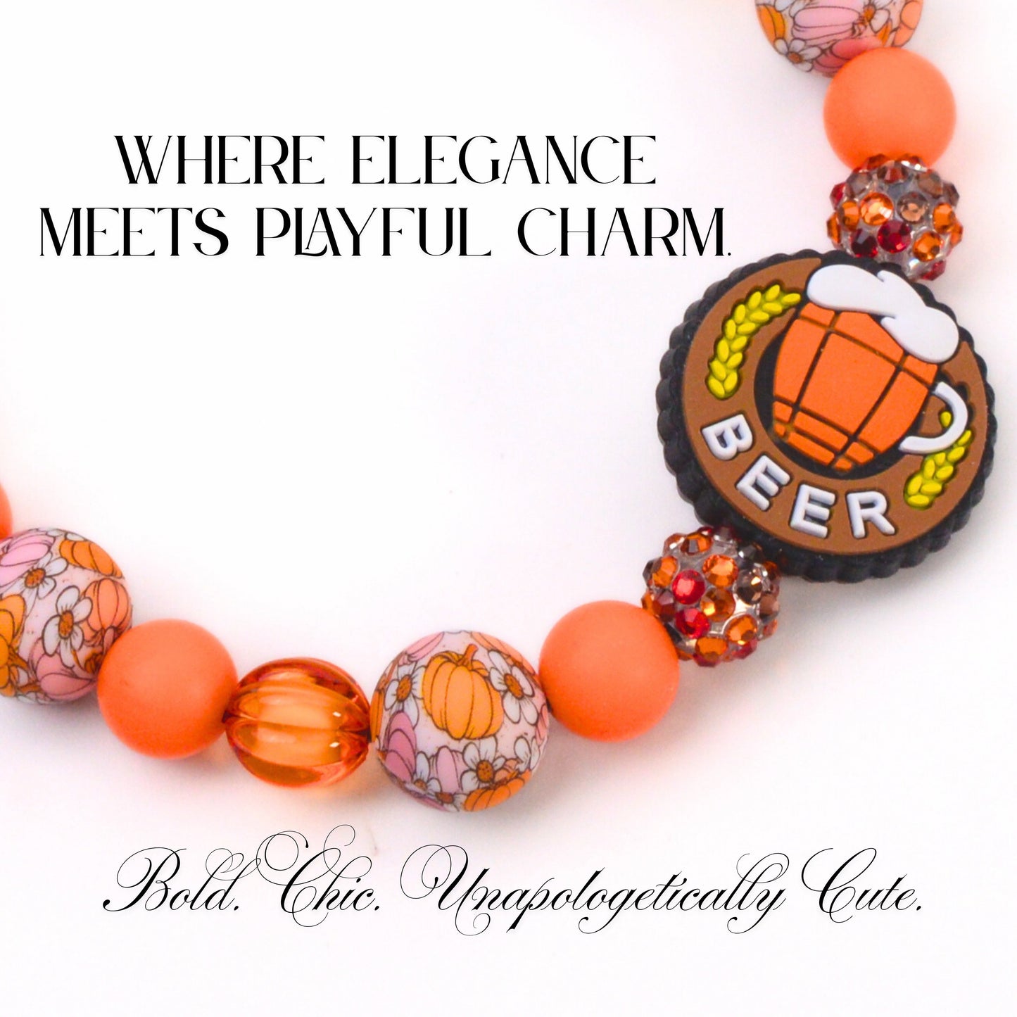 beaded dog necklace Beer Beaded Collar Charm by Life for Pawz – Handmade for pets