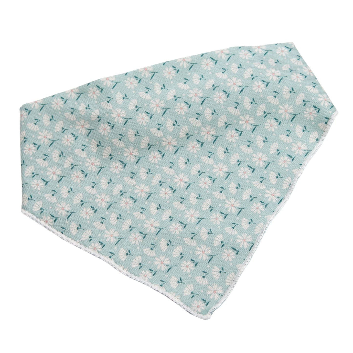 Dog bandana Blue Daisy Embroidered Scrunchie Dog Bandana - Life for Pawz -