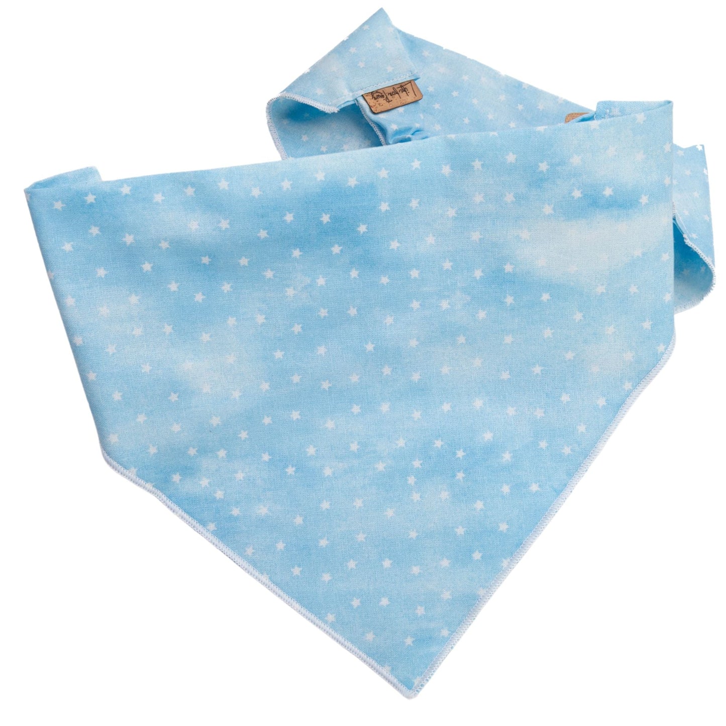 Dog bandana Blue Stars Embroidered Scrunchie Dog Bandana - Life for Pawz -