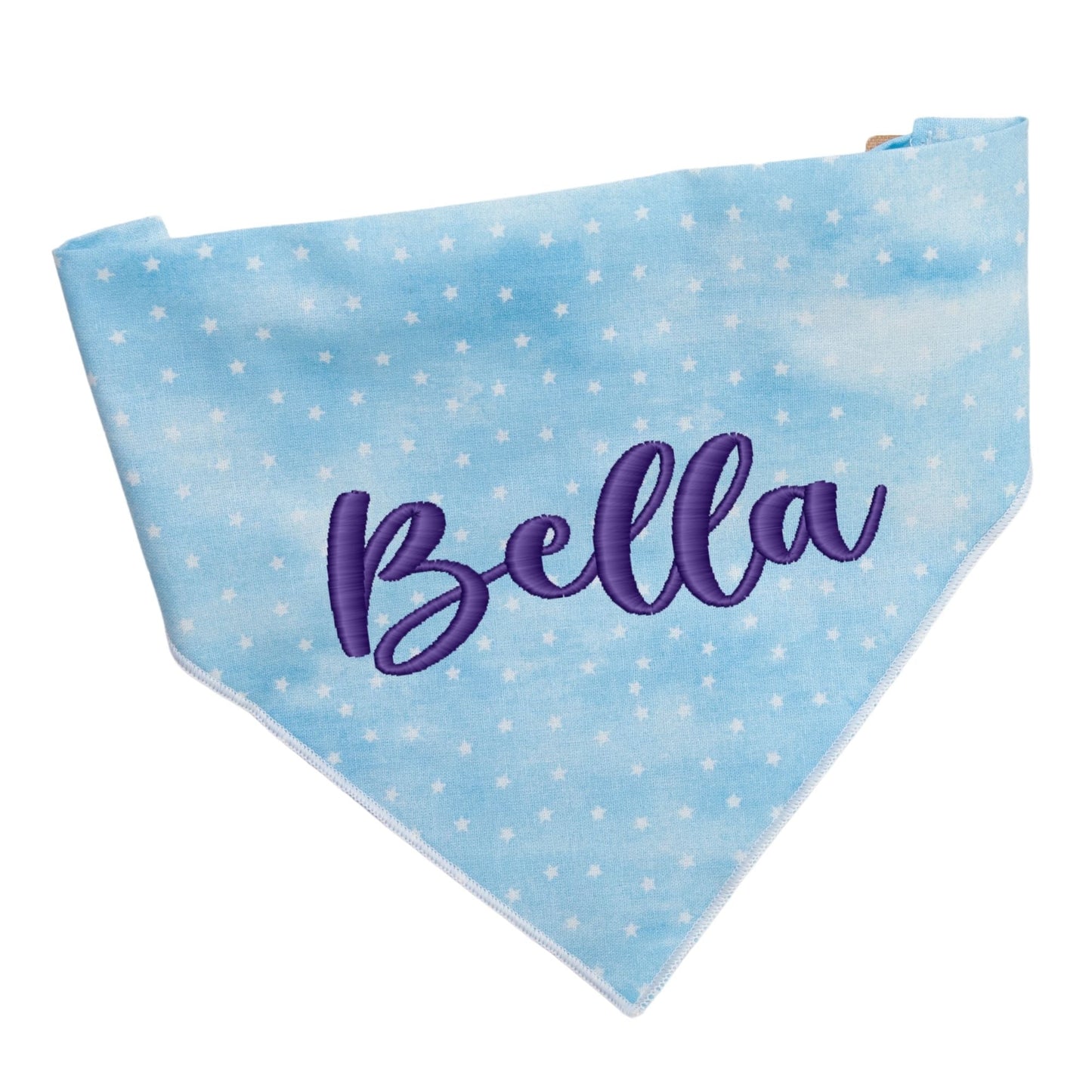 Dog bandana Blue Stars Embroidered Scrunchie Dog Bandana - Life for Pawz -