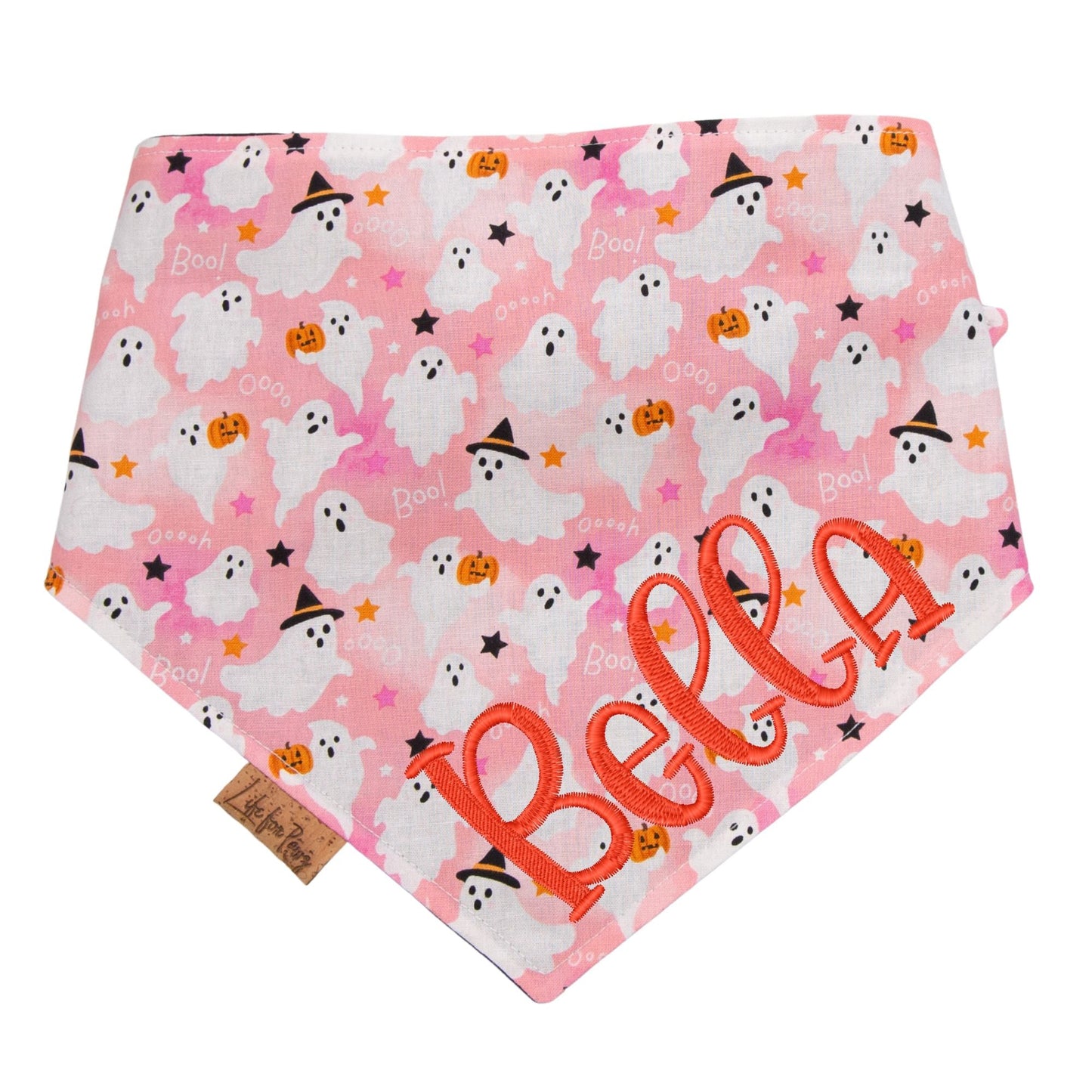Bone Clasp Boo Crew Pink by Life for Pawz – Handmade for pets