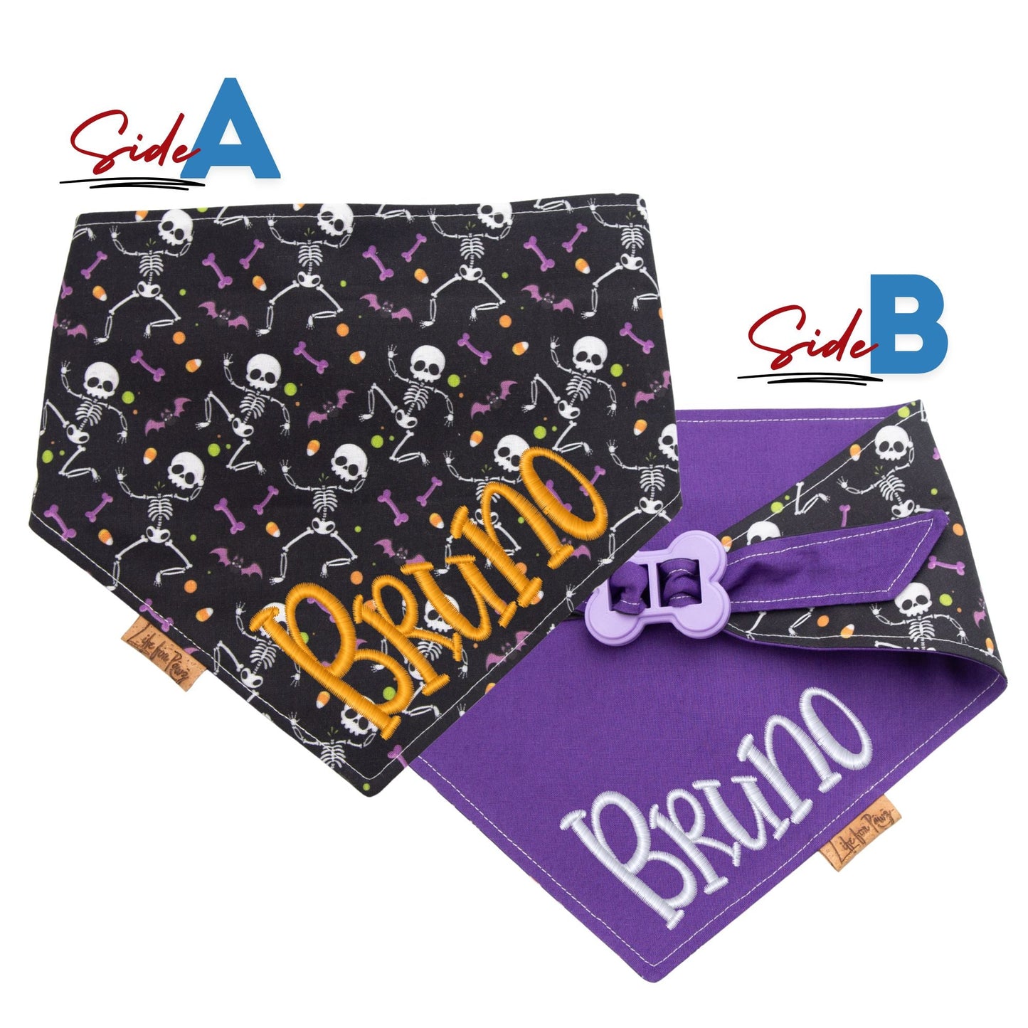 Bone Clasp Dancing Bones by Life for Pawz – Handmade for pets