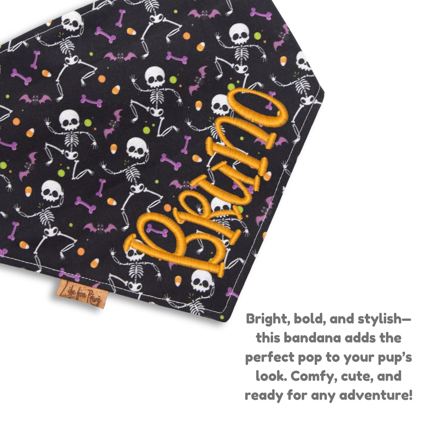Bone Clasp Dancing Bones by Life for Pawz – Handmade for pets