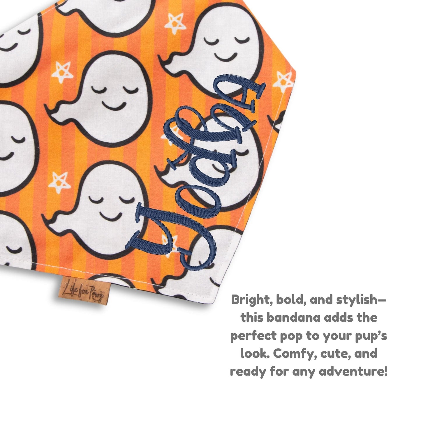 Bone Clasp Glow Ghosts by Life for Pawz – Handmade for pets
