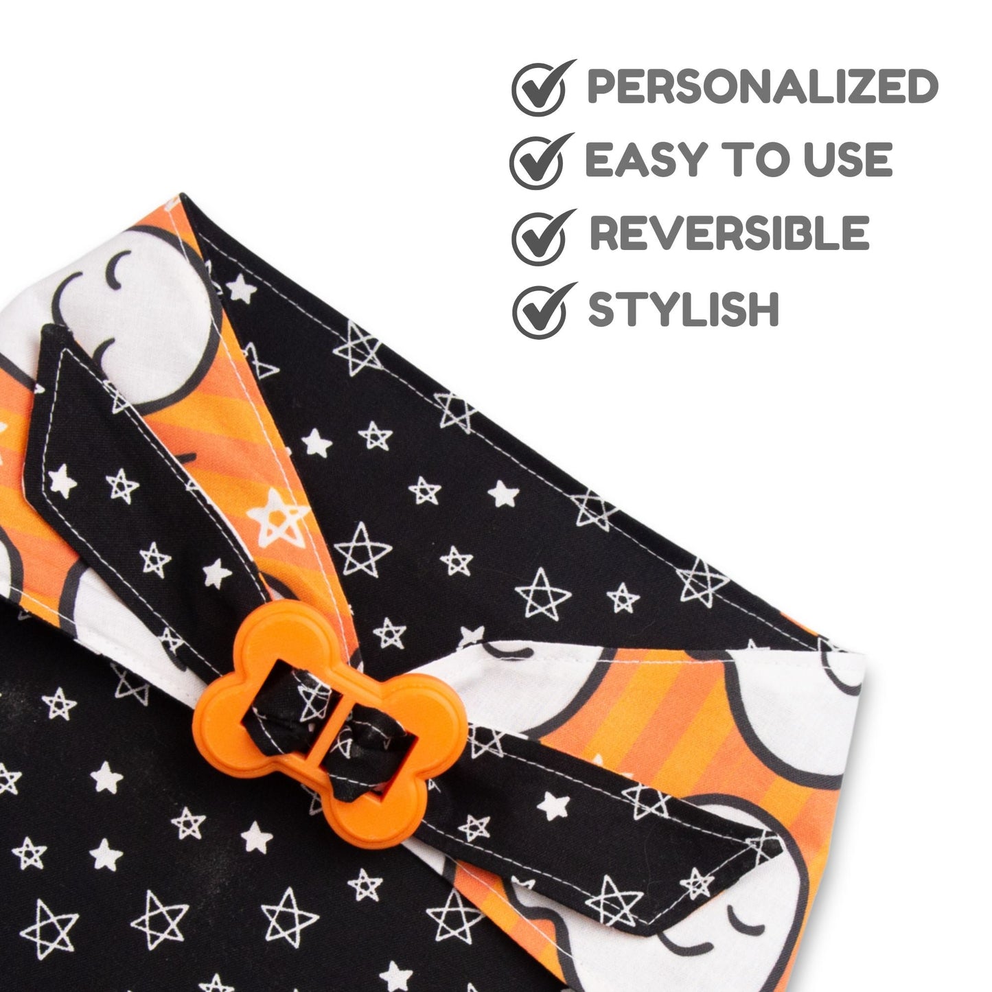Bone Clasp Glow Ghosts by Life for Pawz – Handmade for pets