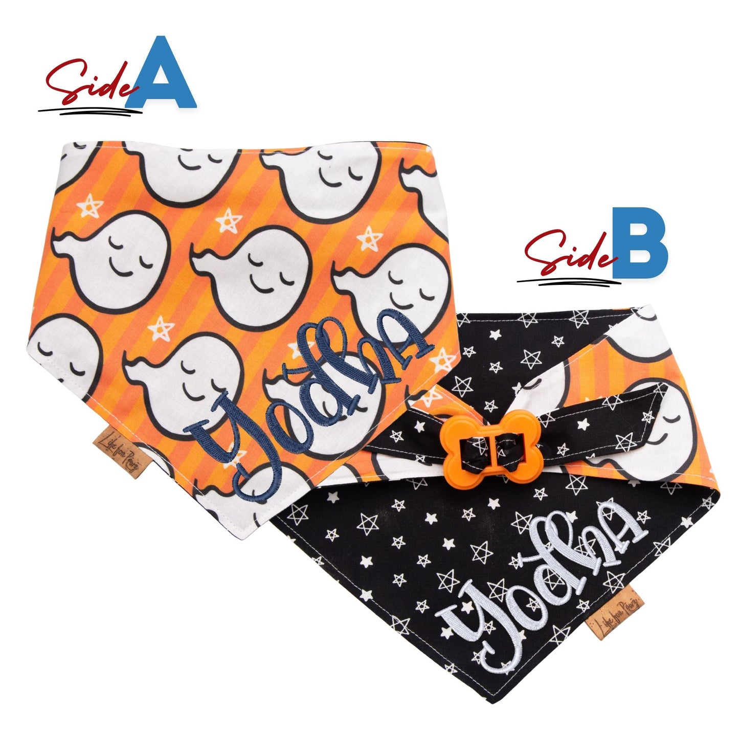 Bone Clasp Glow Ghosts by Life for Pawz – Handmade for pets