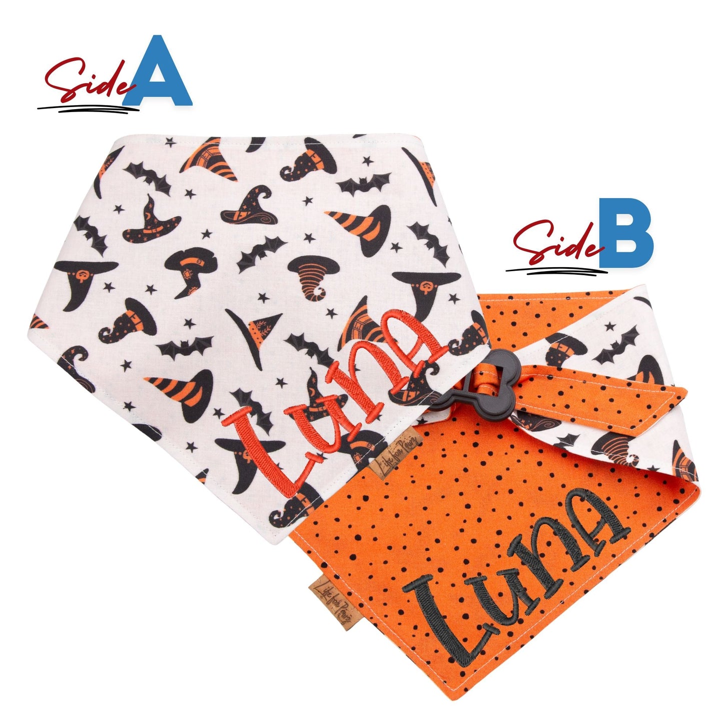 Bone Clasp Witchy Dots by Life for Pawz – Handmade for pets