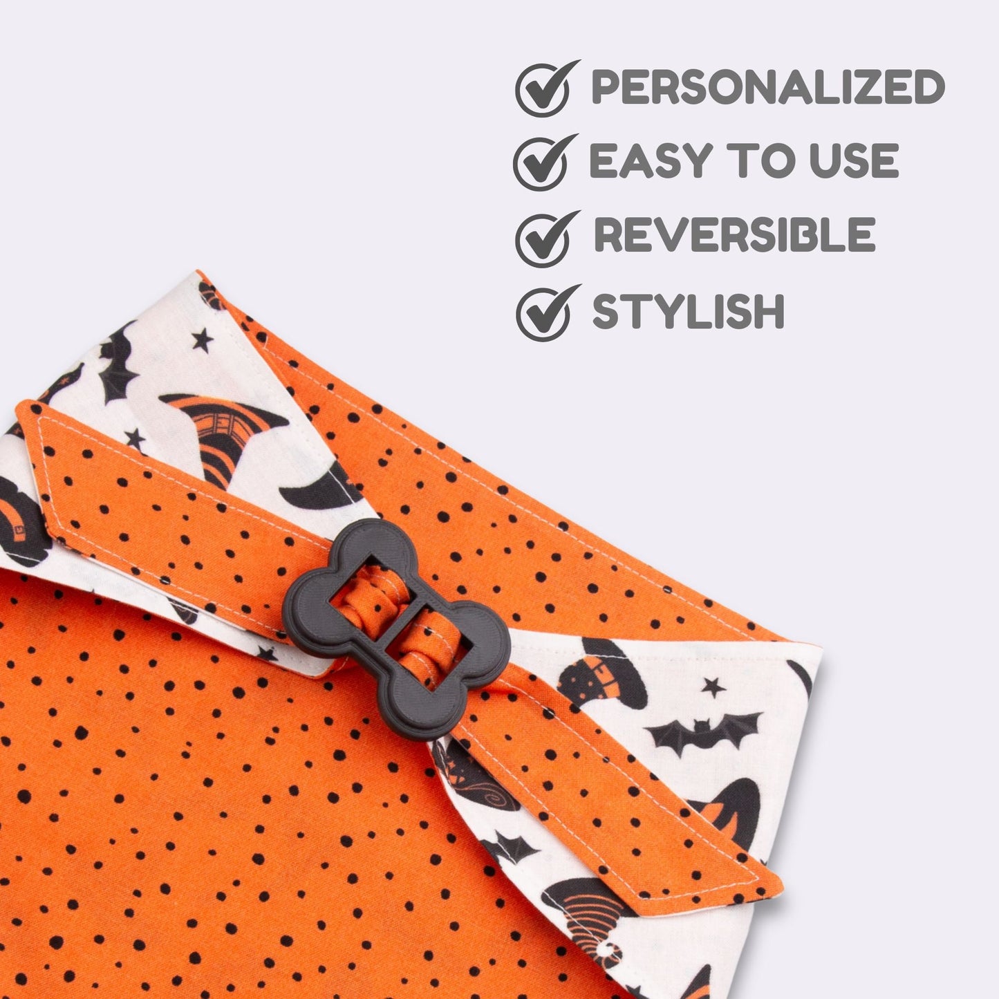 Bone Clasp Witchy Dots by Life for Pawz – Handmade for pets