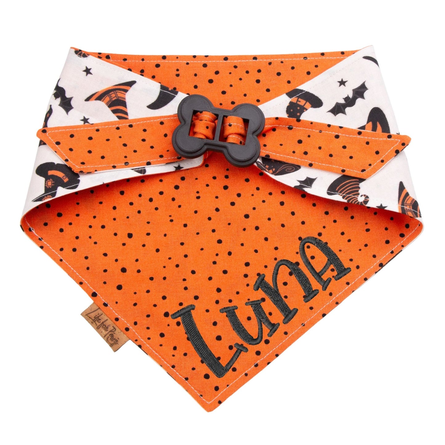 Bone Clasp Witchy Dots by Life for Pawz – Handmade for pets