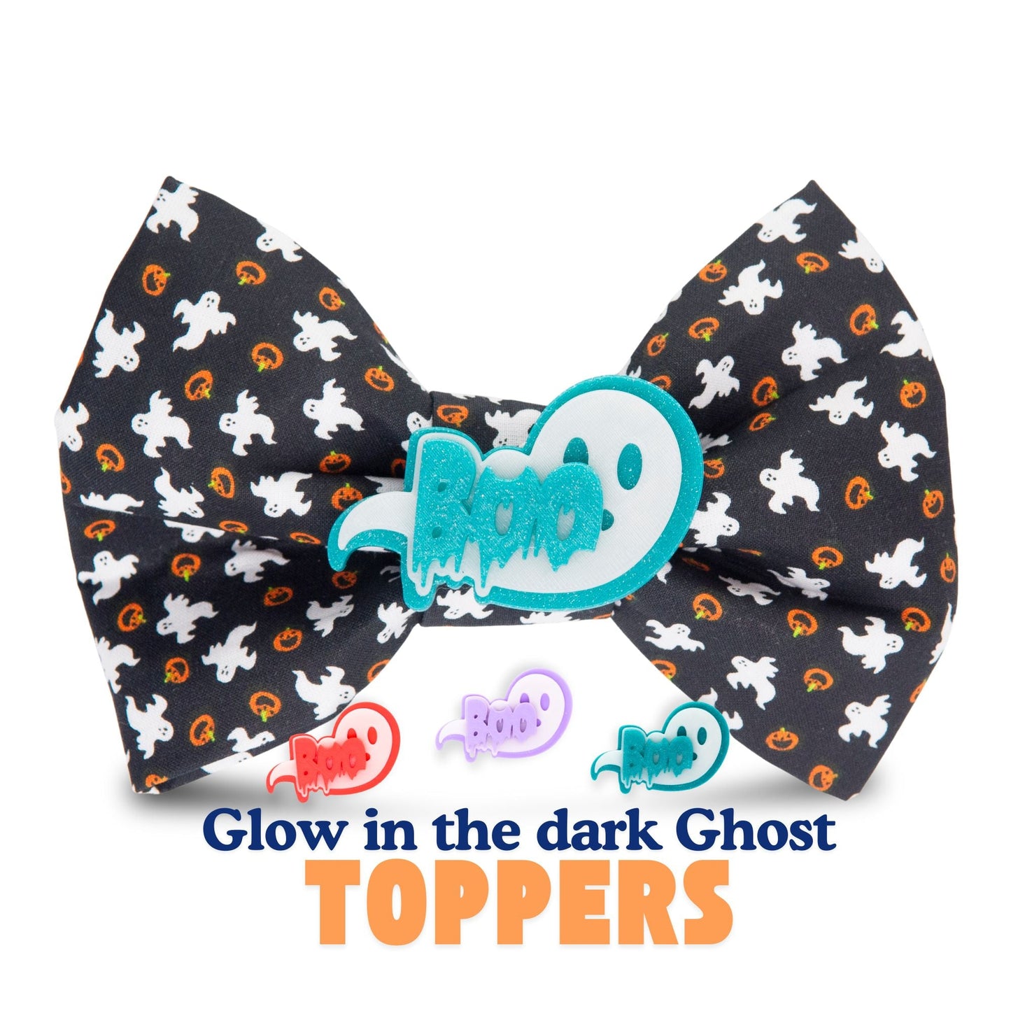 Bowtie Black Ghost Boo Bowtie by Life for Pawz – Handmade for pets