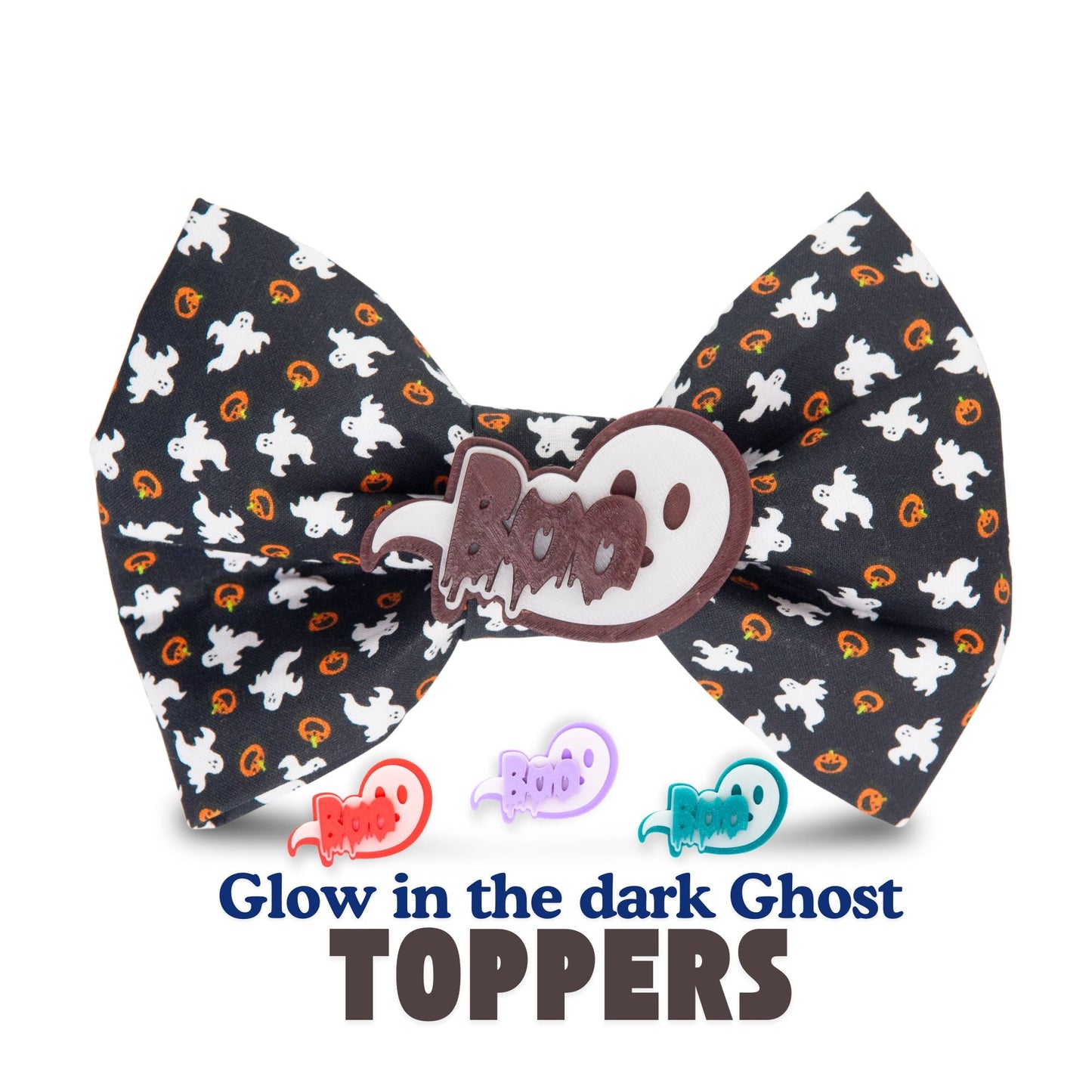 Bowtie Black Ghost Boo Bowtie by Life for Pawz – Handmade for pets