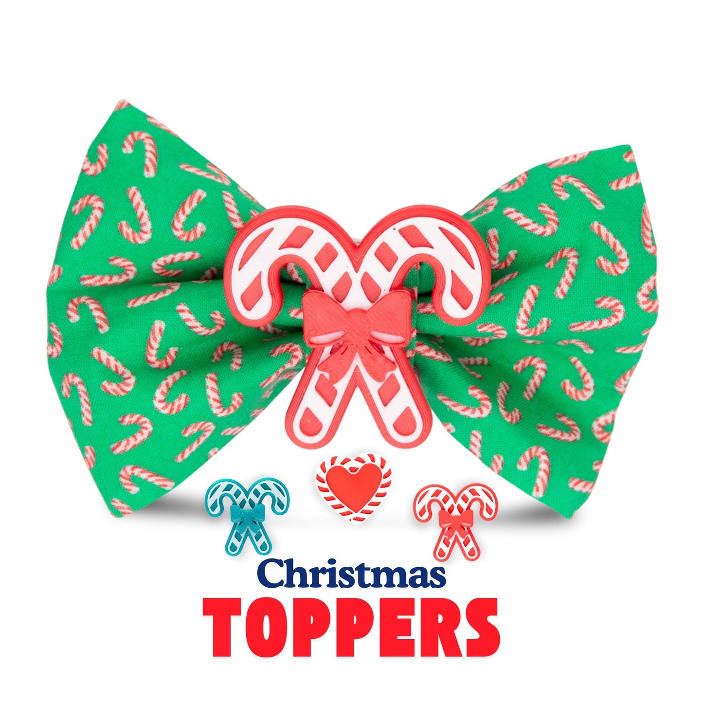 Bowtie Candy Cane Christmas by Life for Pawz – Handmade for pets