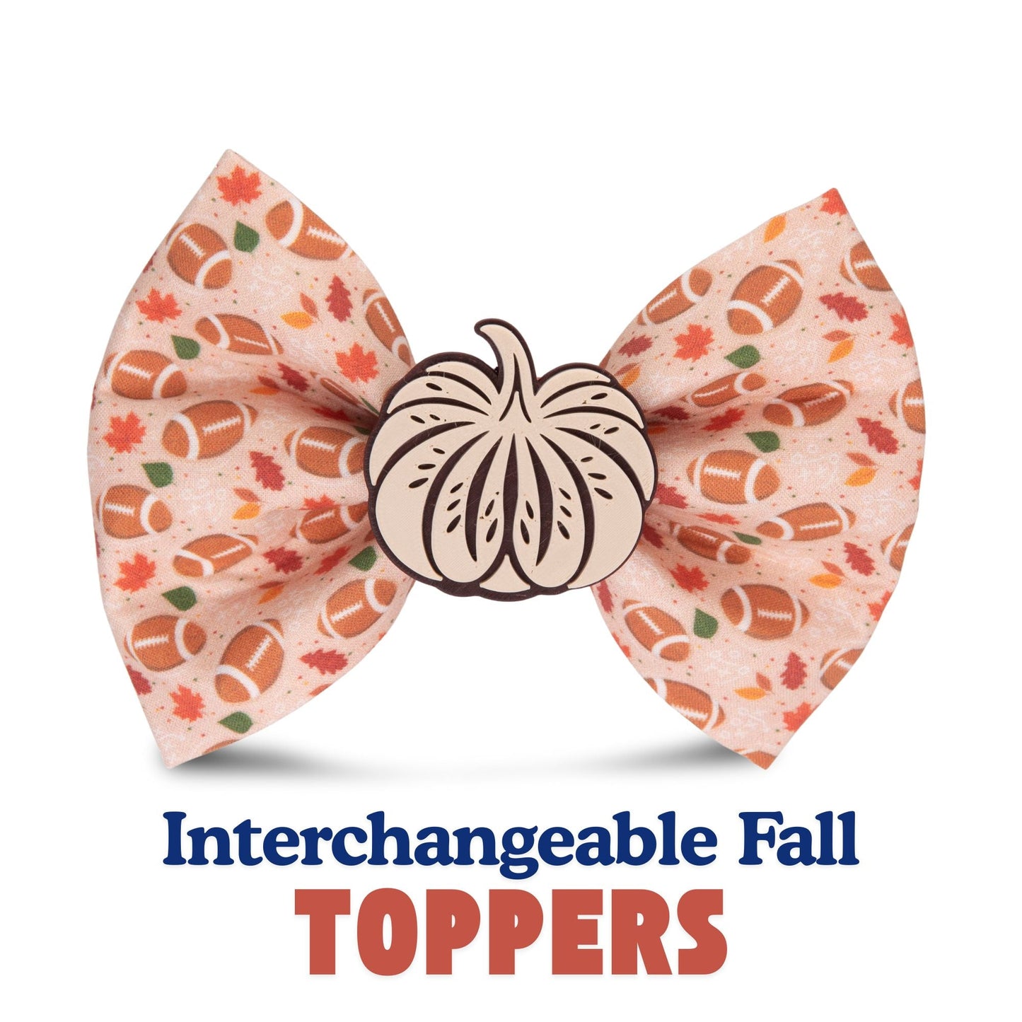 Bowtie Fall Football Bowtie by Life for Pawz – Handmade for pets