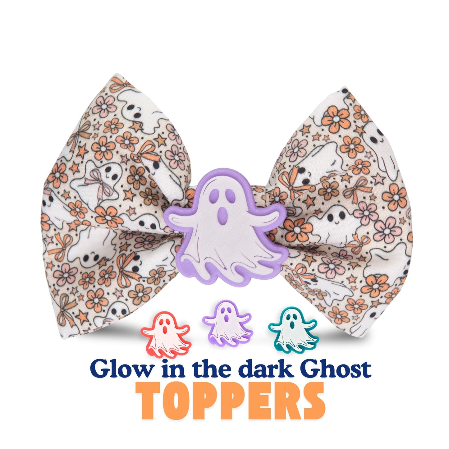 Bowtie Floral Ghost Fall Bowtie by Life for Pawz – Handmade for pets