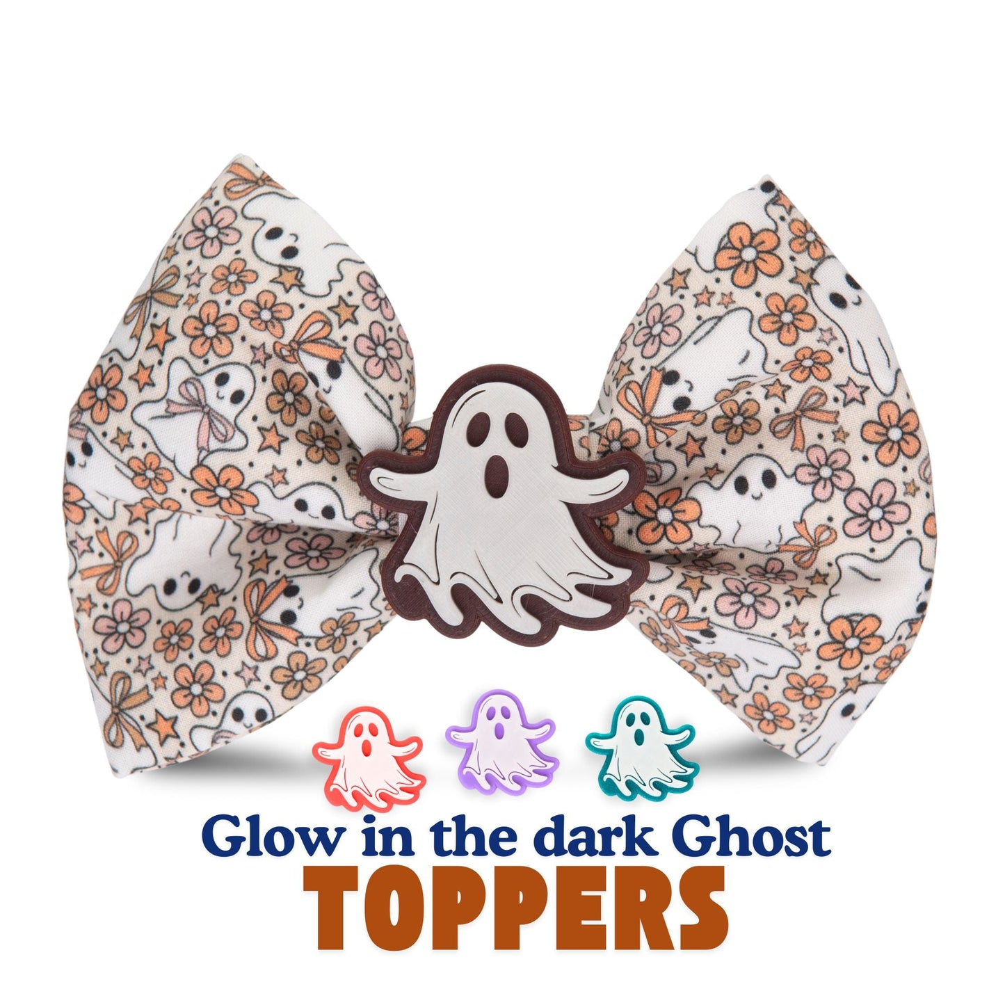 Bowtie Floral Ghost Fall Bowtie by Life for Pawz – Handmade for pets