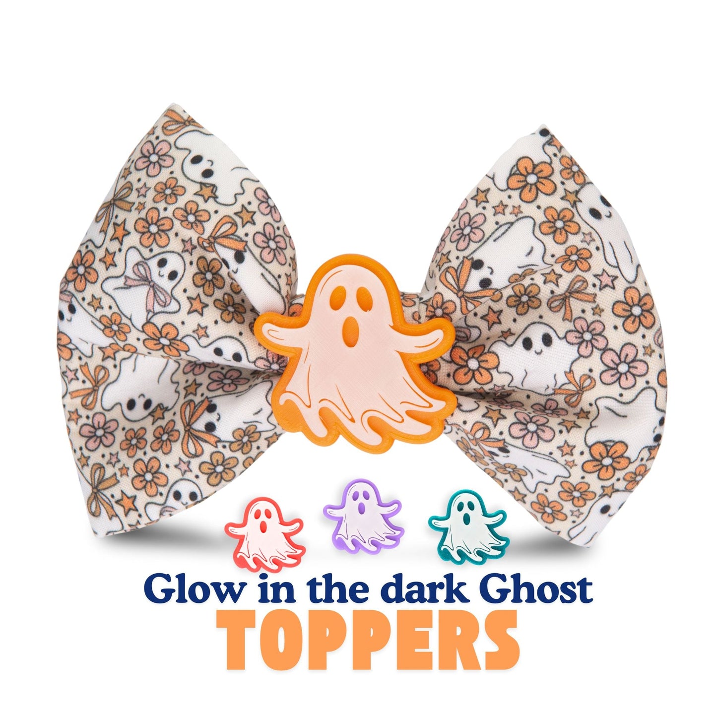 Bowtie Floral Ghost Fall Bowtie by Life for Pawz – Handmade for pets