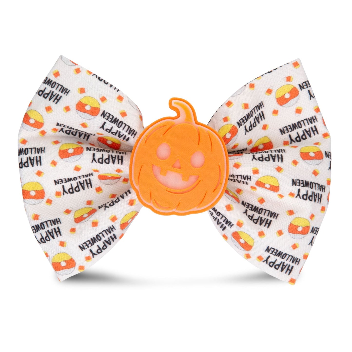 Bowtie Happy Halloween Candy Corn Bowtie by Life for Pawz – Handmade for pets