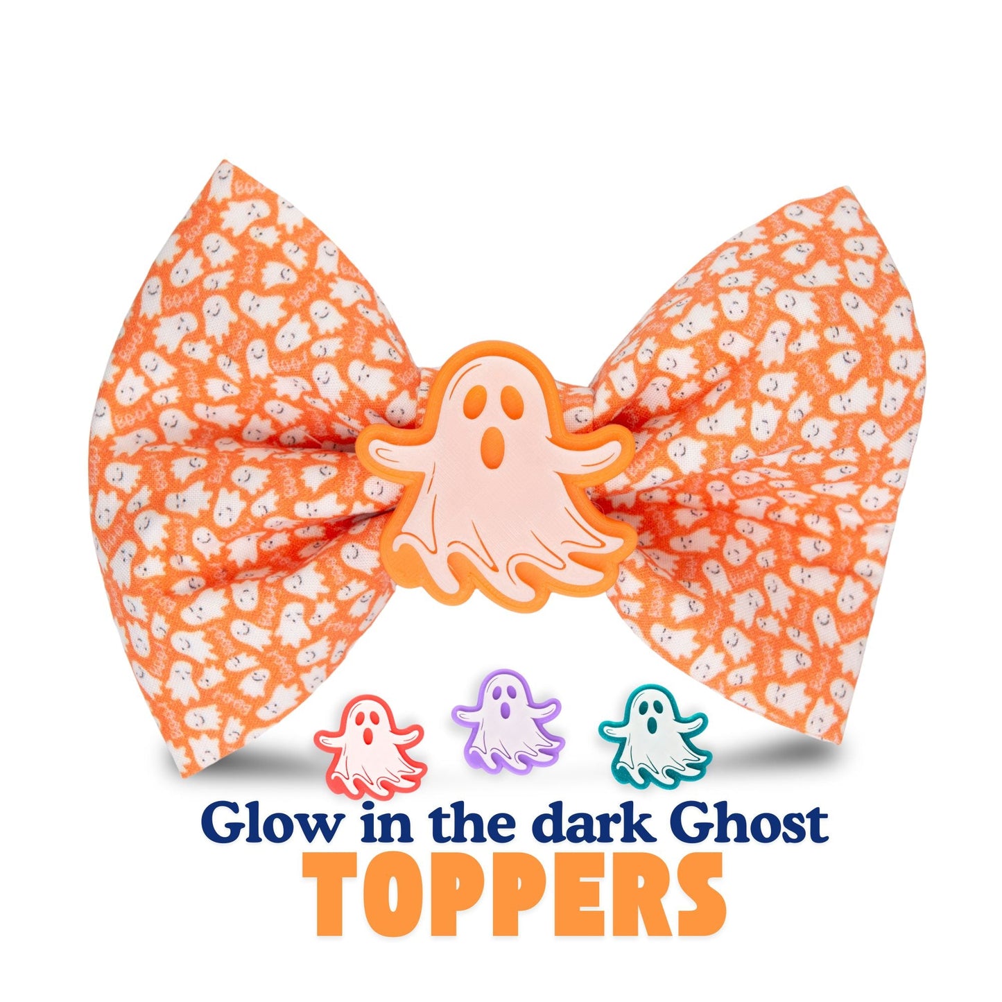 Bowtie Mini Ghost Orange Bowtie by Life for Pawz – Handmade for pets