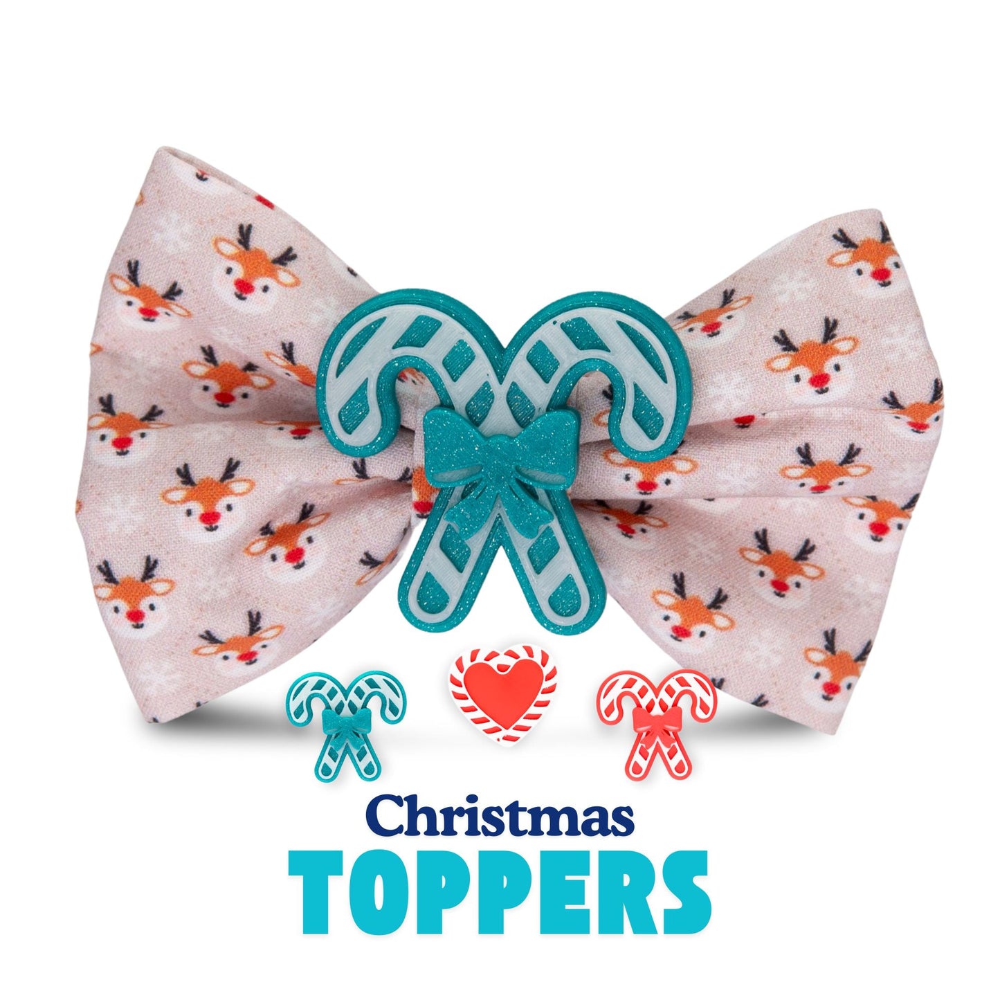 Bowtie Reindeer Holiday Bowtie by Life for Pawz – Handmade for pets