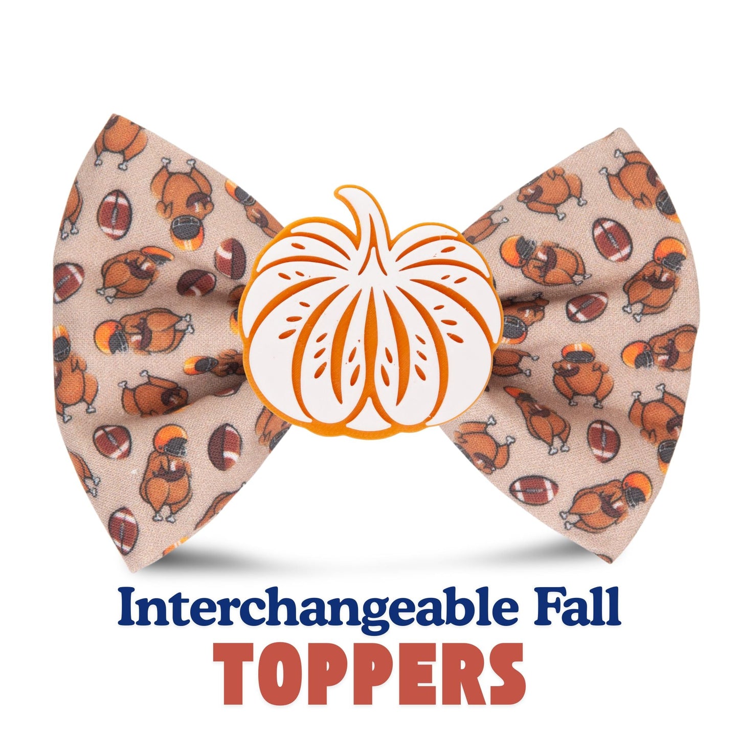 Bowtie Turkey Football Bowtie by Life for Pawz – Handmade for pets