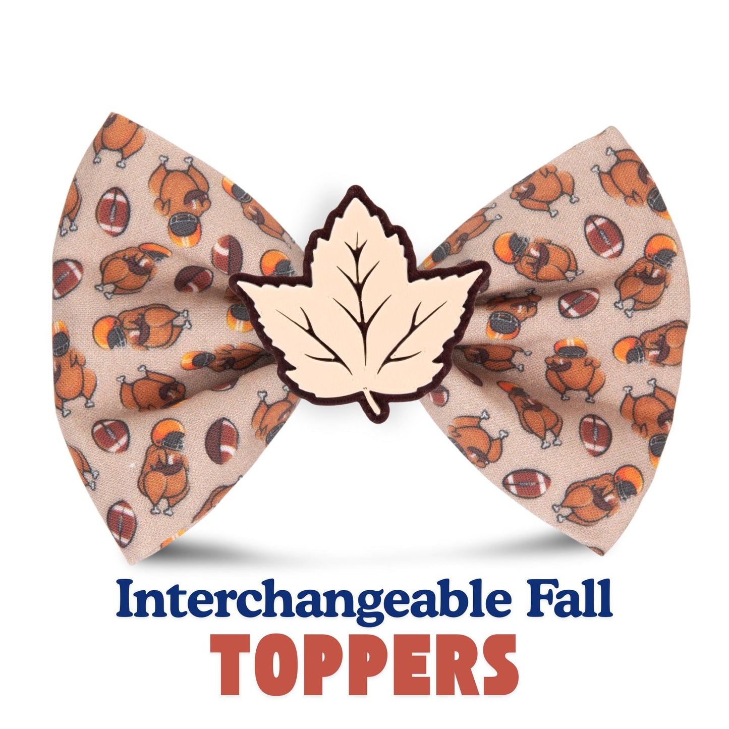 Bowtie Turkey Football Bowtie by Life for Pawz – Handmade for pets