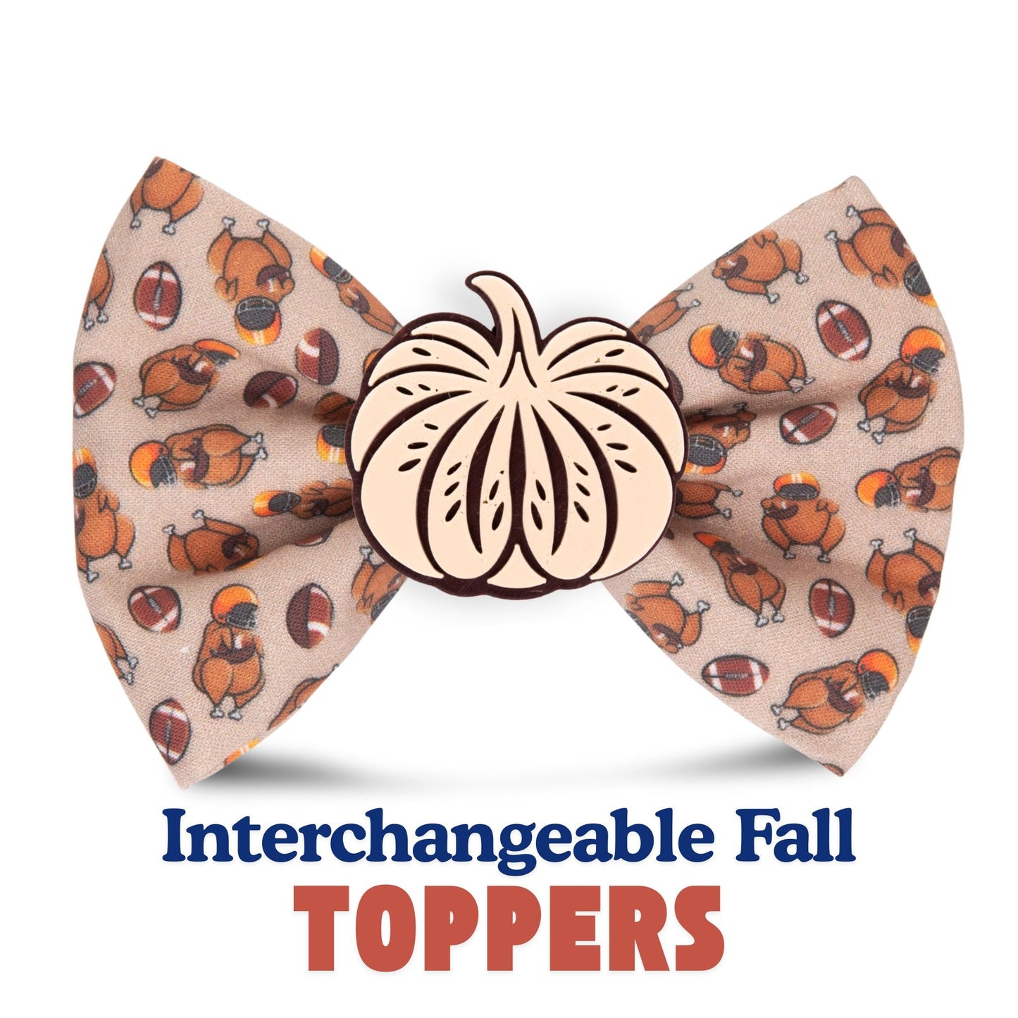 Bowtie Turkey Football Bowtie by Life for Pawz – Handmade for pets