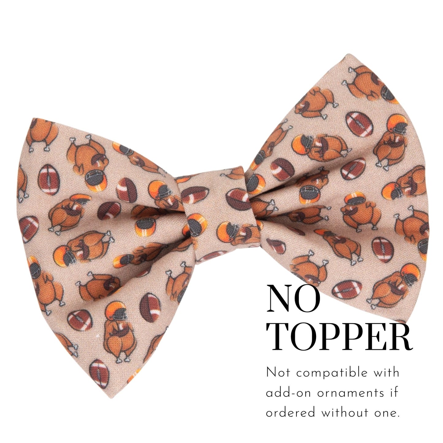 Bowtie Turkey Football Bowtie by Life for Pawz – Handmade for pets
