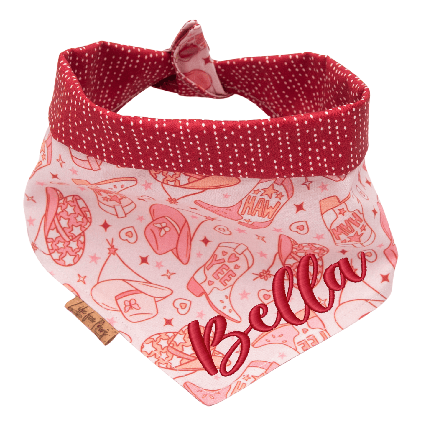 Dog bandana Cowboy Cowgirl Dog Outfit Reversible Dog Bandana - Life for Pawz - Reversible Dog Bandana