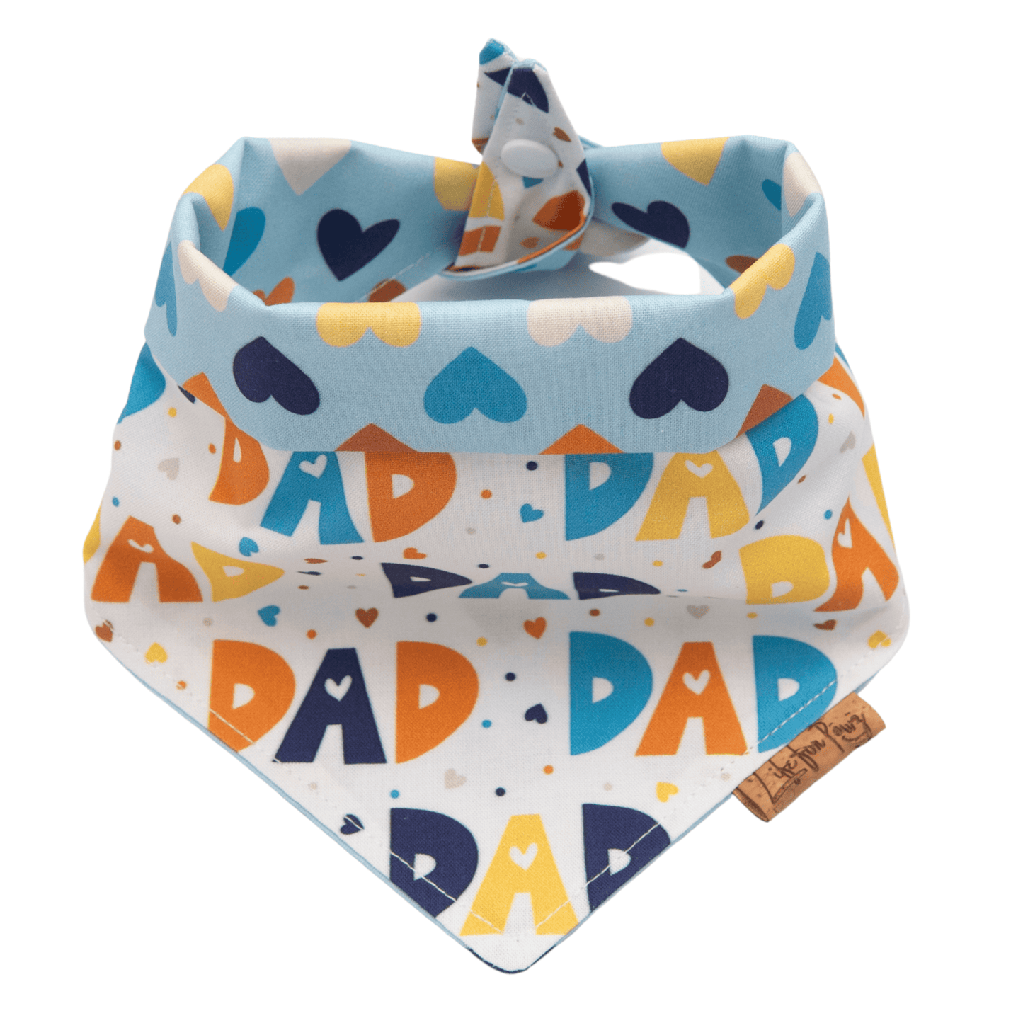 Dog bandana Custom Father’s Day Dog Bandana - Life for Pawz - Reversible Dog Bandana