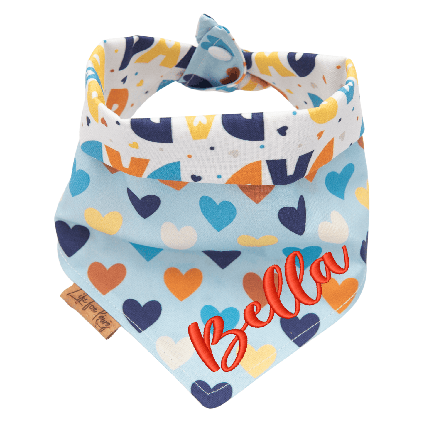 Dog bandana Custom Father’s Day Dog Bandana - Life for Pawz - Reversible Dog Bandana