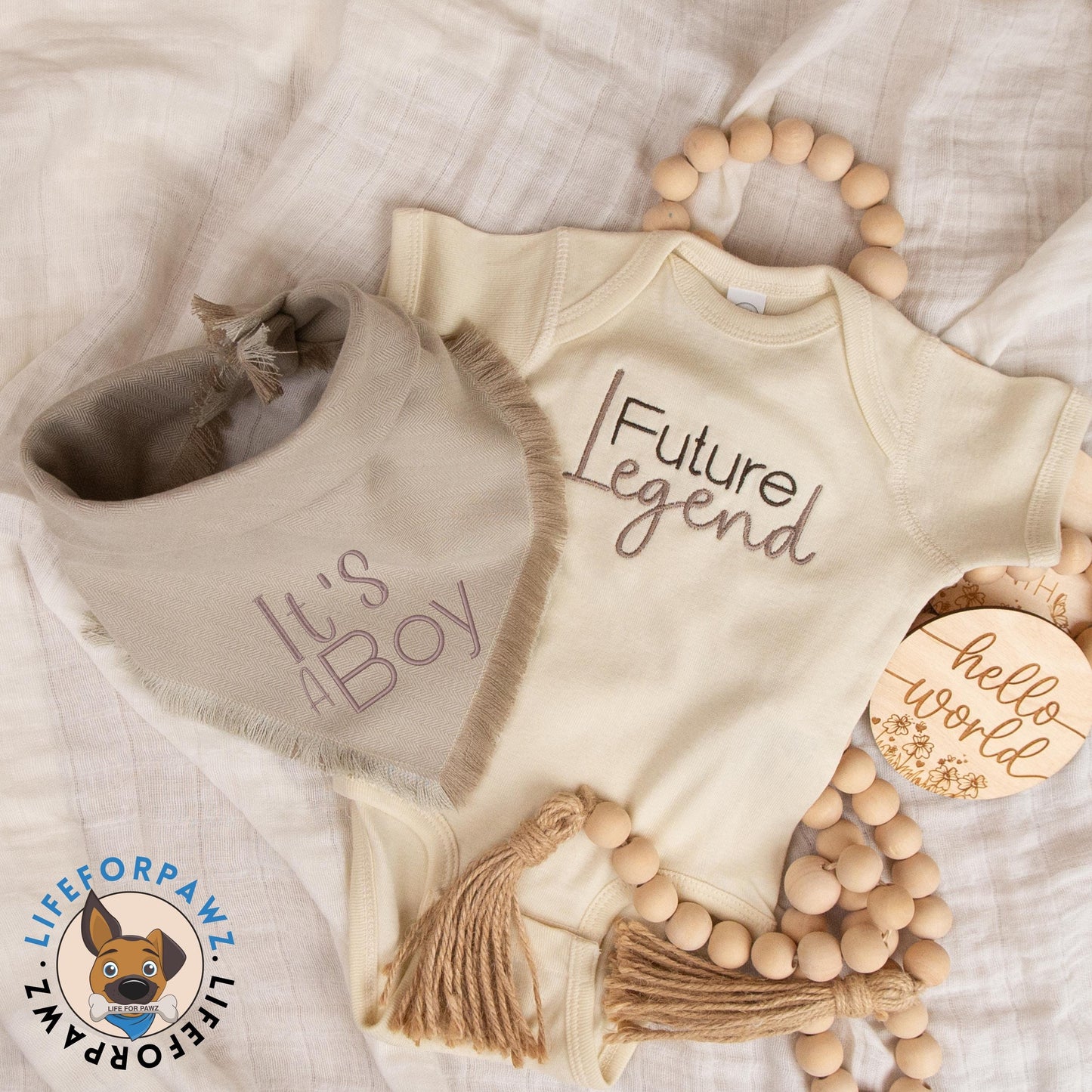 Dog & Baby Sets Future Legend Set by Life for Pawz – Handmade for pets