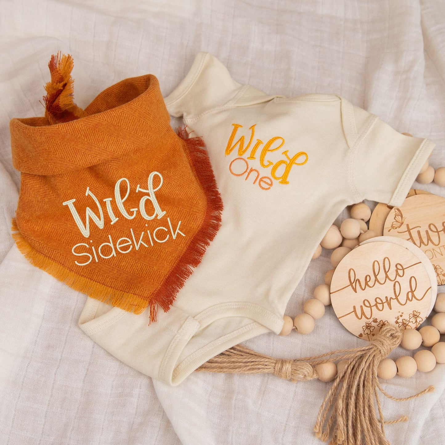 Dog & Baby Sets Wild One Set by Life for Pawz – Handmade for pets