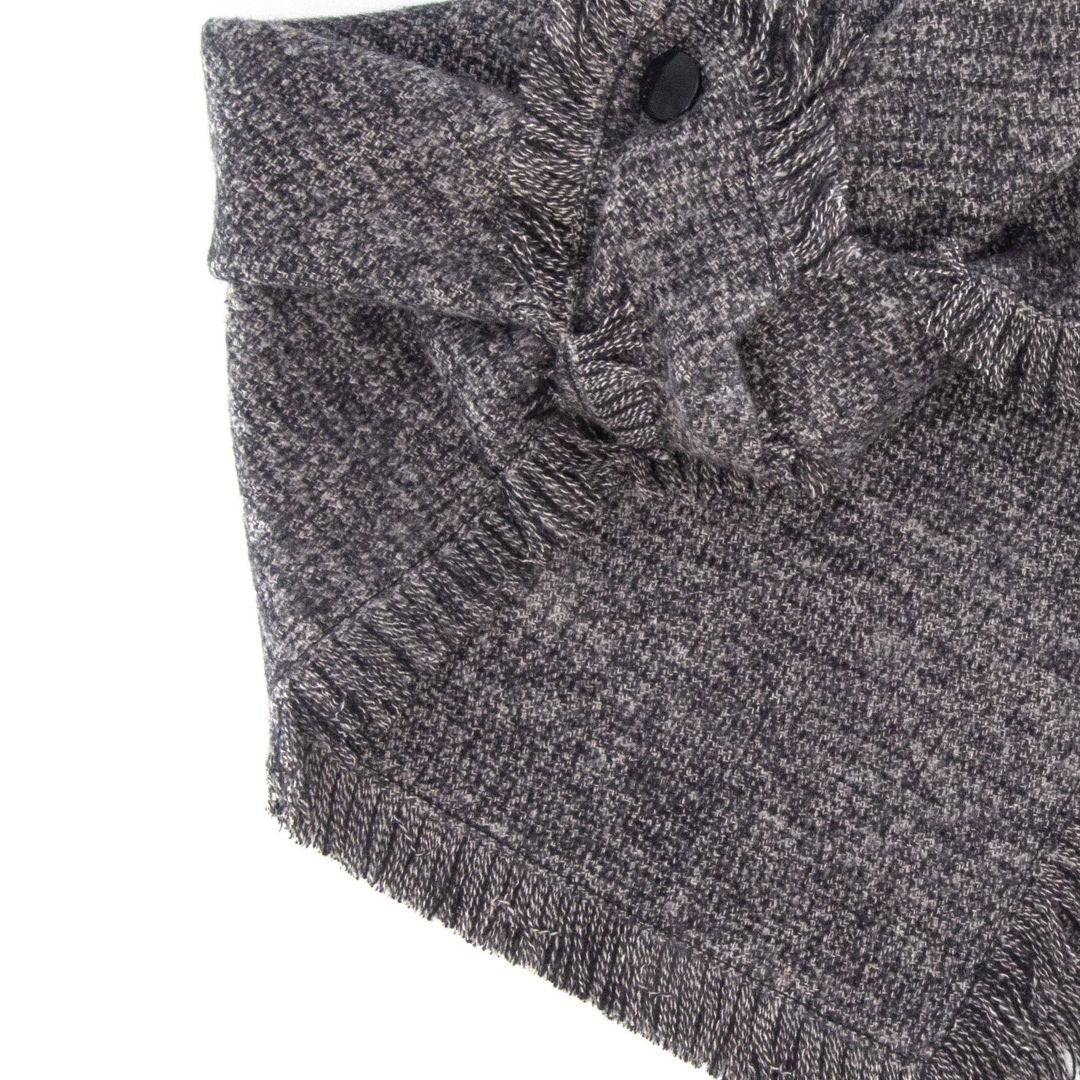 Flannel Bandanas Charcoal Gray by Life for Pawz – Handmade for pets