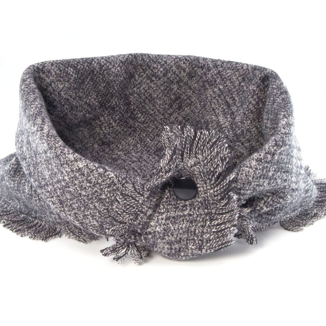 Flannel Bandanas Charcoal Gray by Life for Pawz – Handmade for pets
