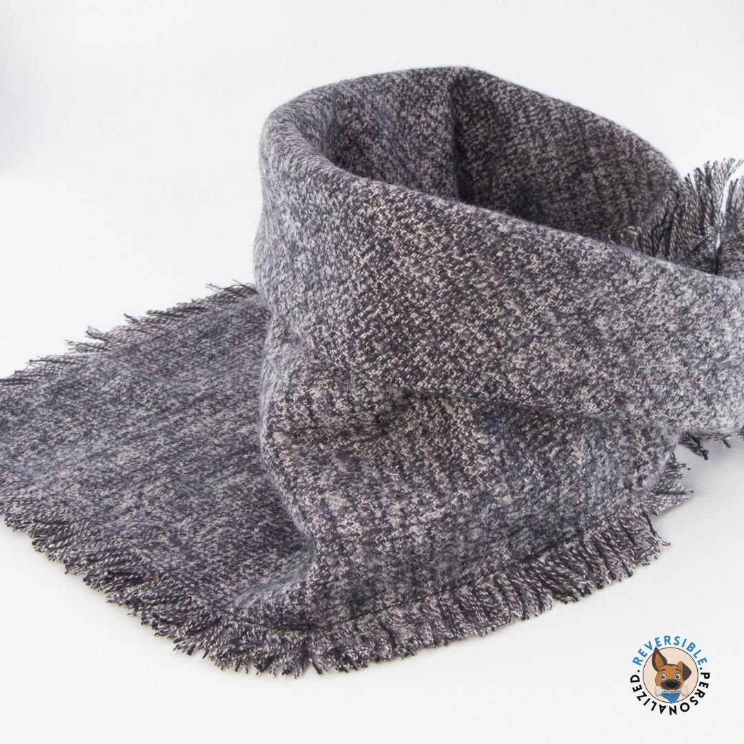 Flannel Bandanas Charcoal Gray by Life for Pawz – Handmade for pets