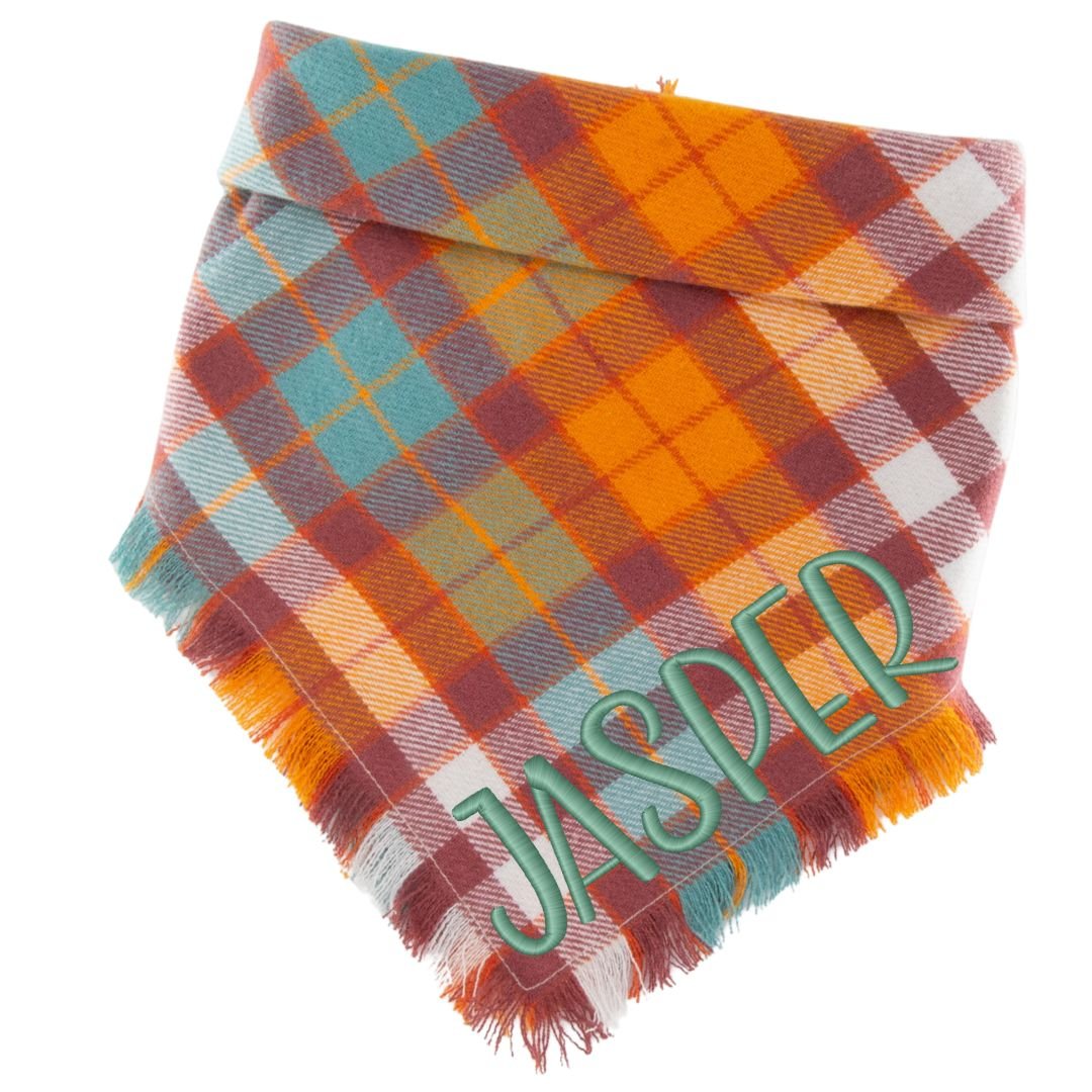 Flannel Bandanas Fall Plaid by Life for Pawz – Handmade for pets