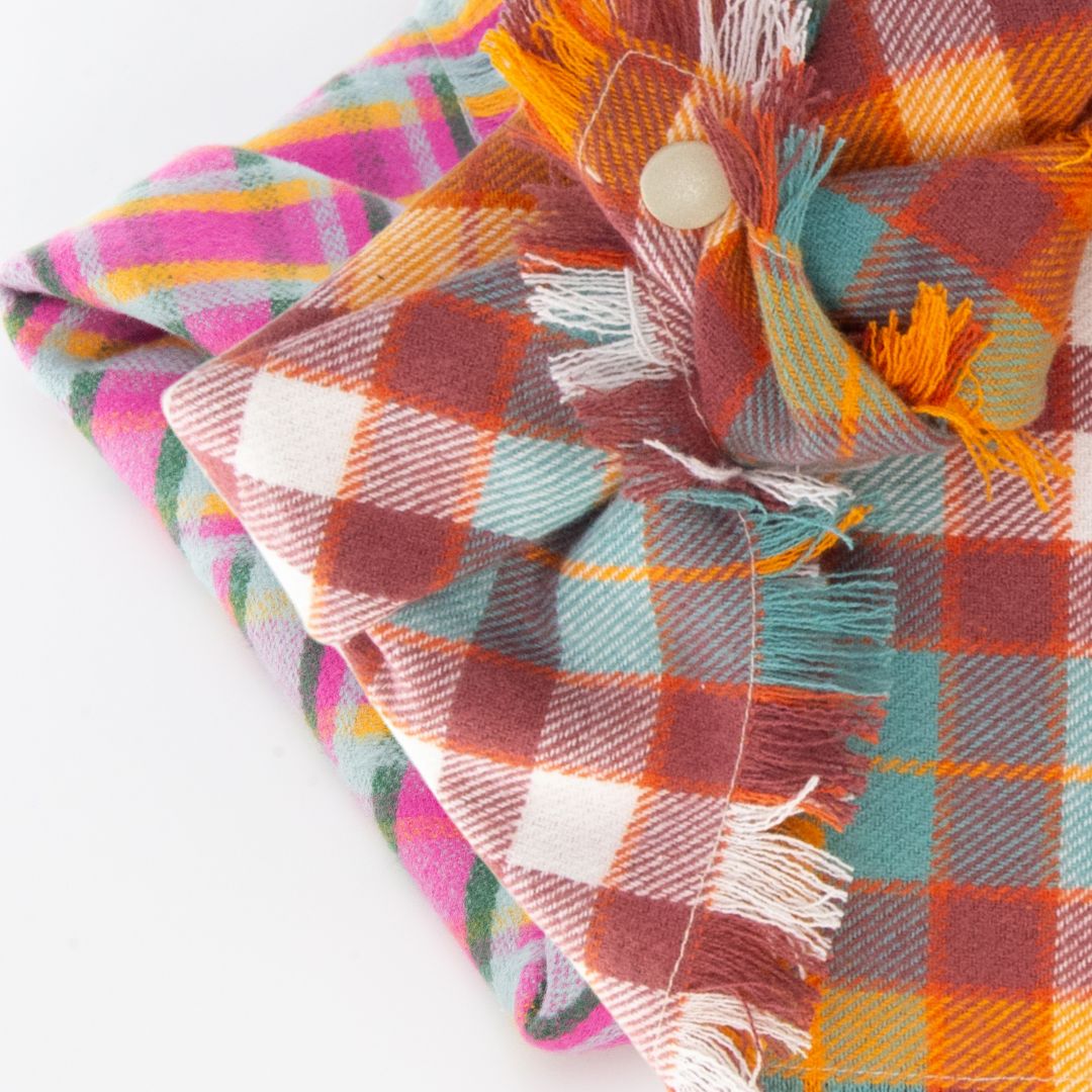 Flannel Bandanas Fall Plaid by Life for Pawz – Handmade for pets