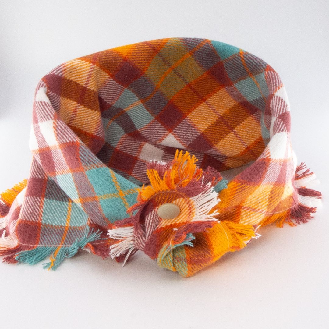 Flannel Bandanas Fall Plaid by Life for Pawz – Handmade for pets