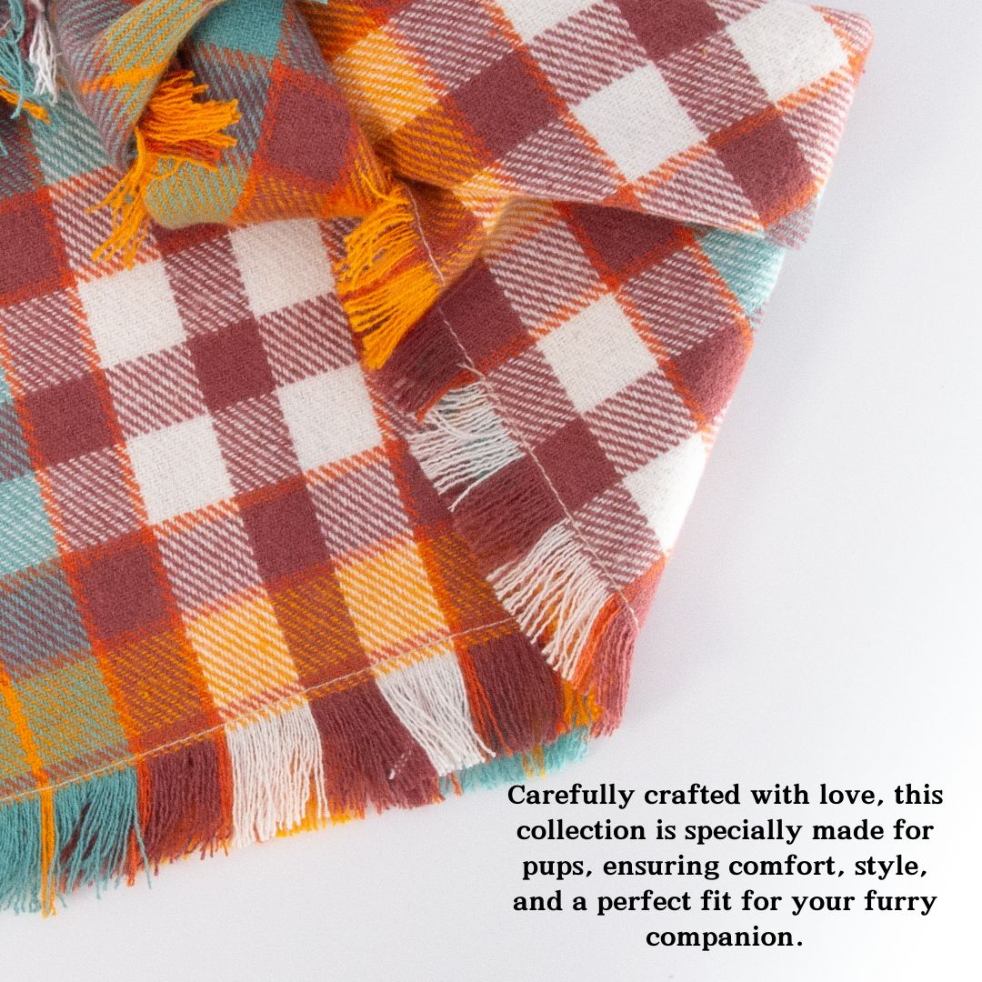 Flannel Bandanas Fall Plaid by Life for Pawz – Handmade for pets