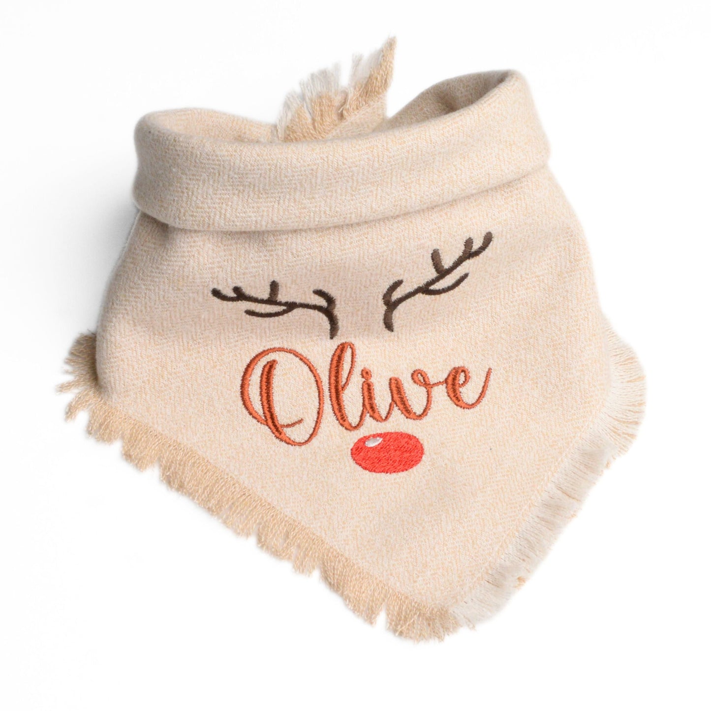 Flannel Bandanas Reindeer Flannel Dog Bandana by Life for Pawz – Handmade for pets