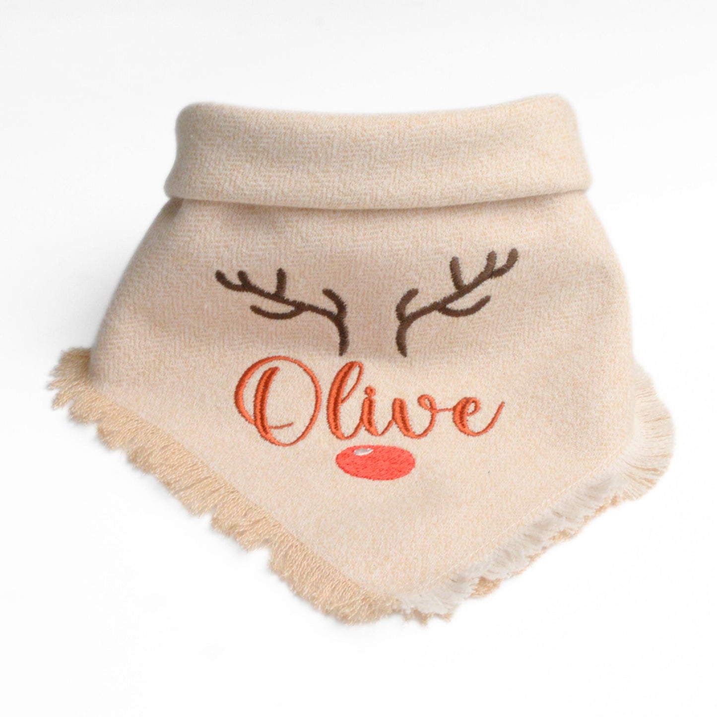 Flannel Bandanas Reindeer Flannel Dog Bandana by Life for Pawz – Handmade for pets