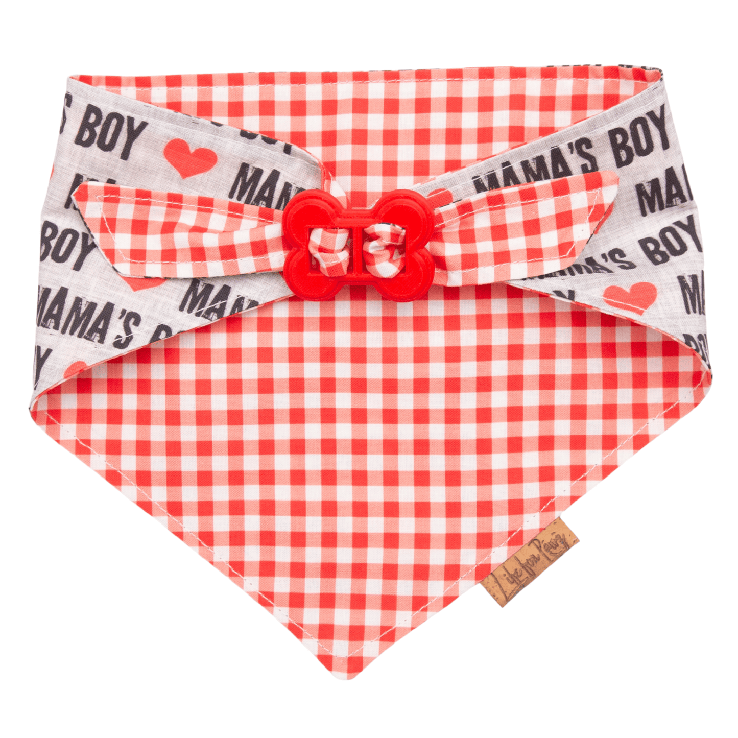 Dog bandana Mama’s Boy style - Life for Pawz - Bone Clasp