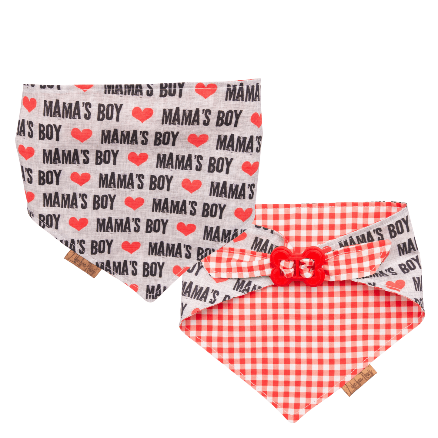 Dog bandana Mama’s Boy style - Life for Pawz - Bone Clasp