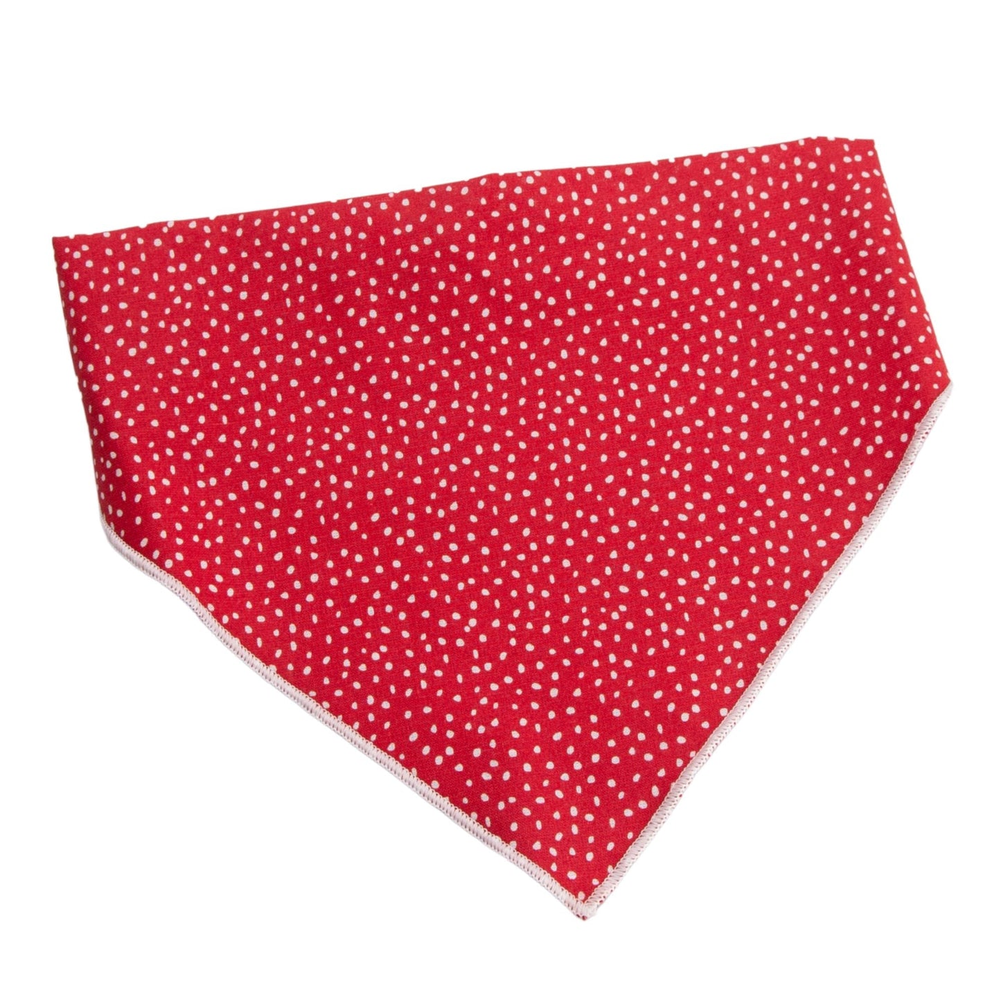 Dog bandana Red Polka Dot Embroidered Scrunchie Dog Bandana - Life for Pawz -