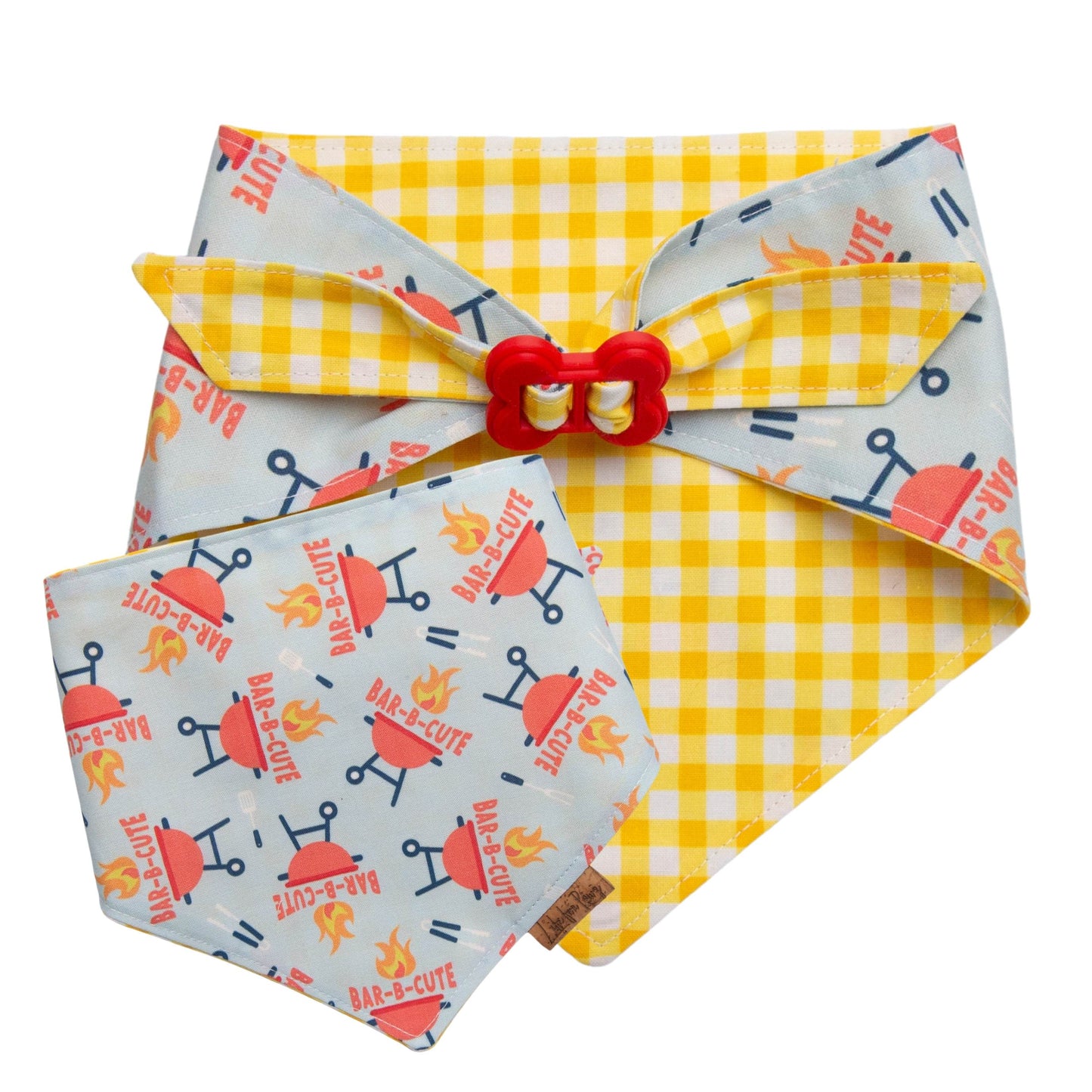 Dog bandana Reversible BAR - B - CUTE Dog Bandana - Life for Pawz - Bone Clasp