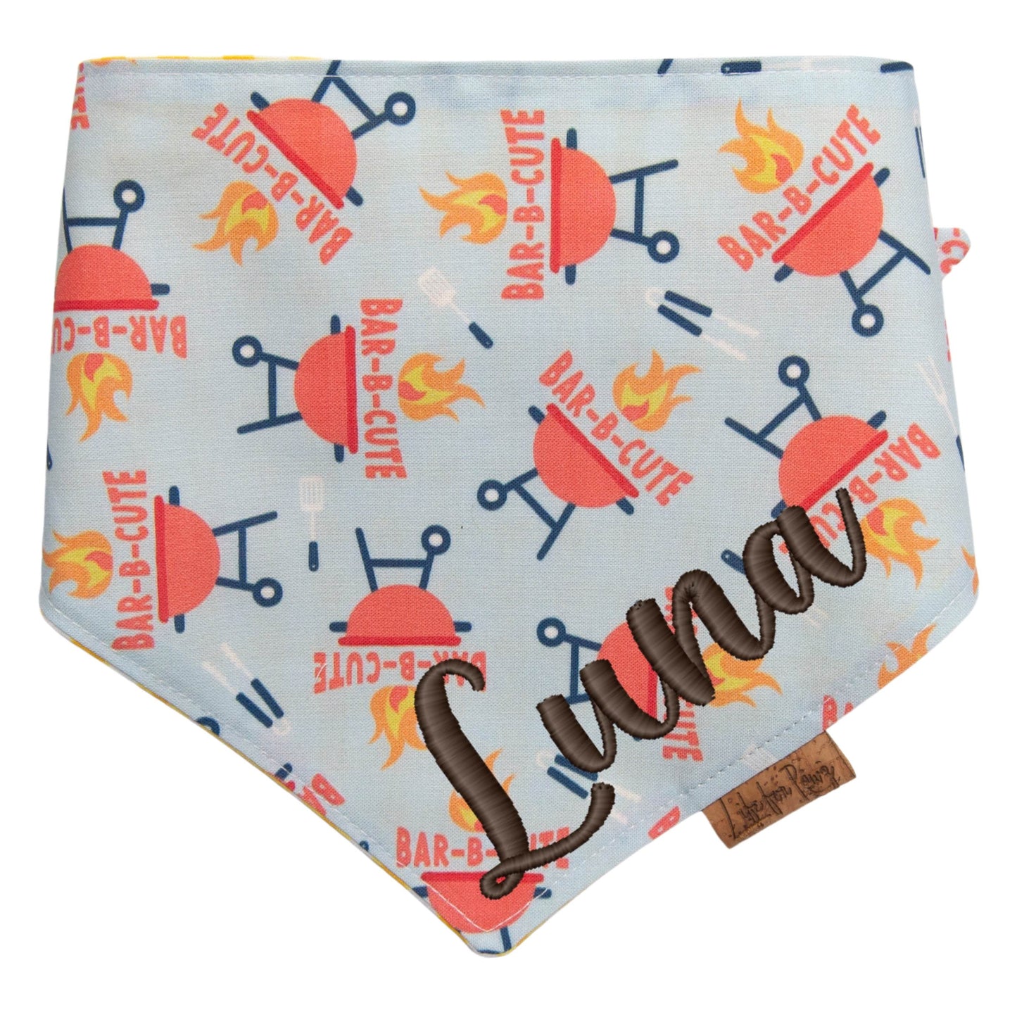 Dog bandana Reversible BAR - B - CUTE Dog Bandana - Life for Pawz - Bone Clasp
