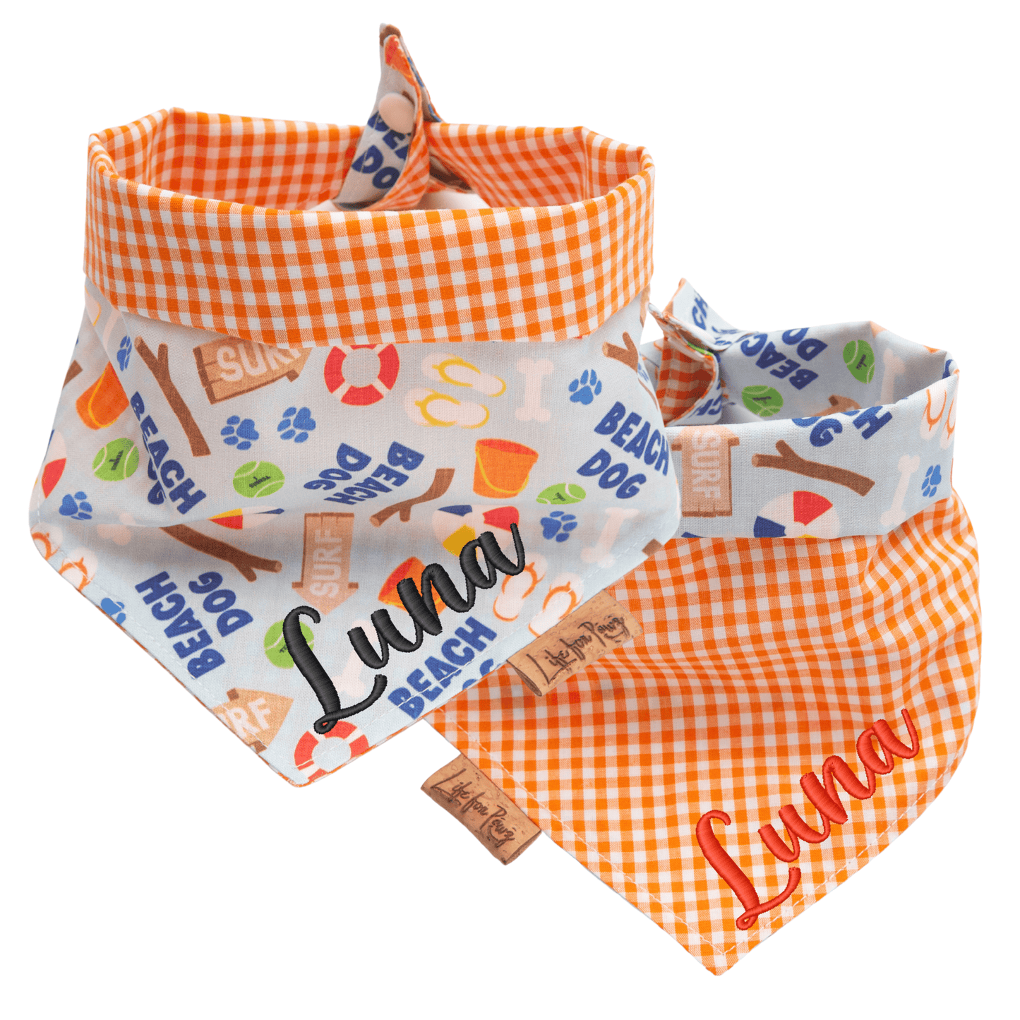 Dog bandana Reversible Beach Dog Bandana - Life for Pawz - Reversible Dog Bandana