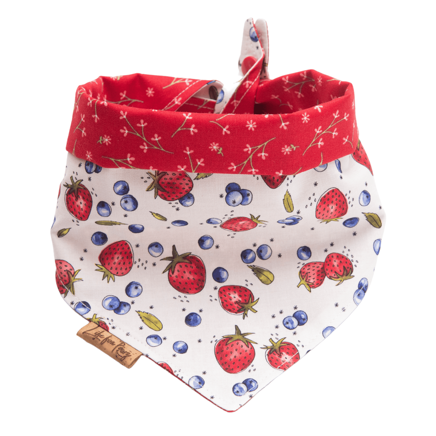 Dog bandana Reversible Berry Bloom Dog Bandana - Life for Pawz - Reversible Dog Bandana