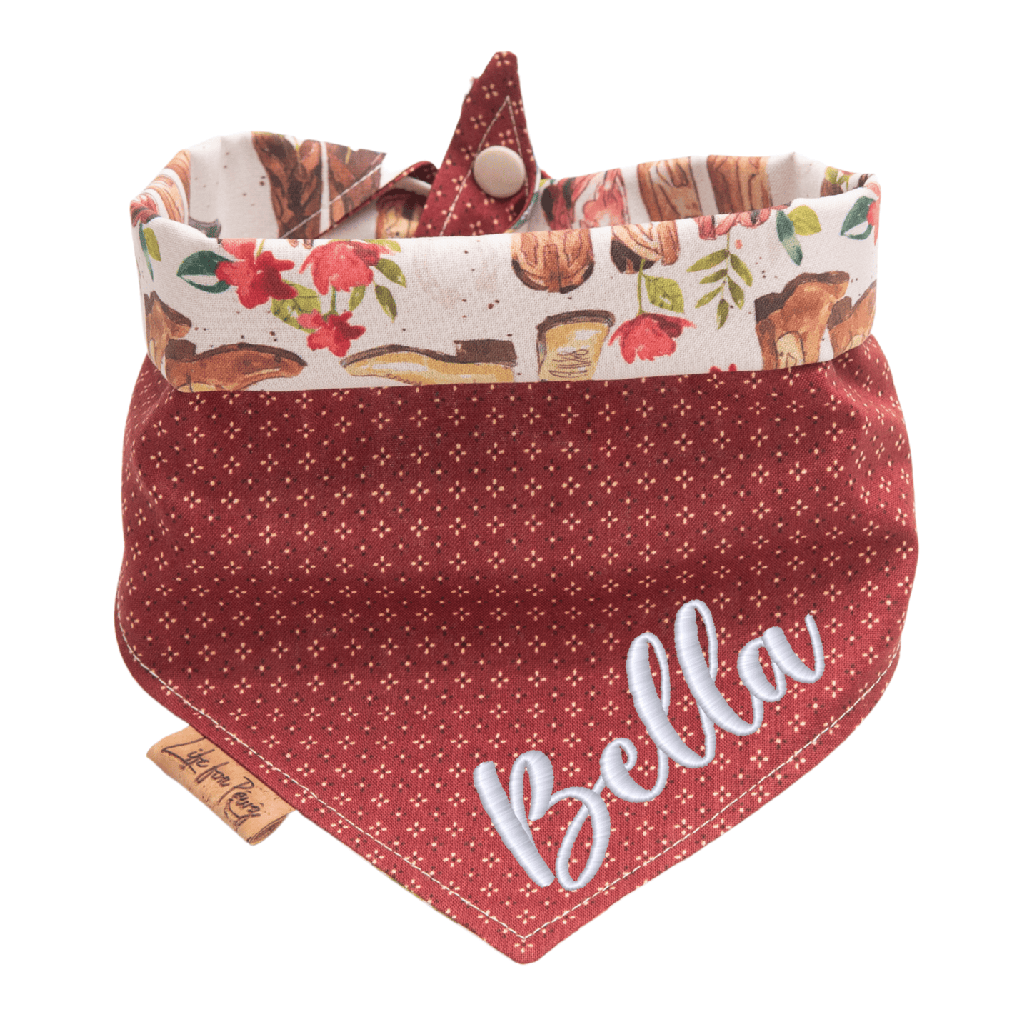Dog bandana Reversible Cowboy Boots Dog Bandana - Life for Pawz - Reversible Dog Bandana
