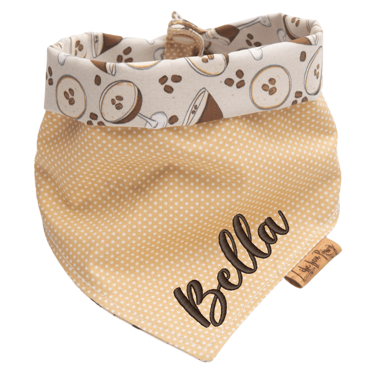 Dog bandana Reversible Espresso Martini Dog Bandana - Life for Pawz - Reversible Dog Bandana